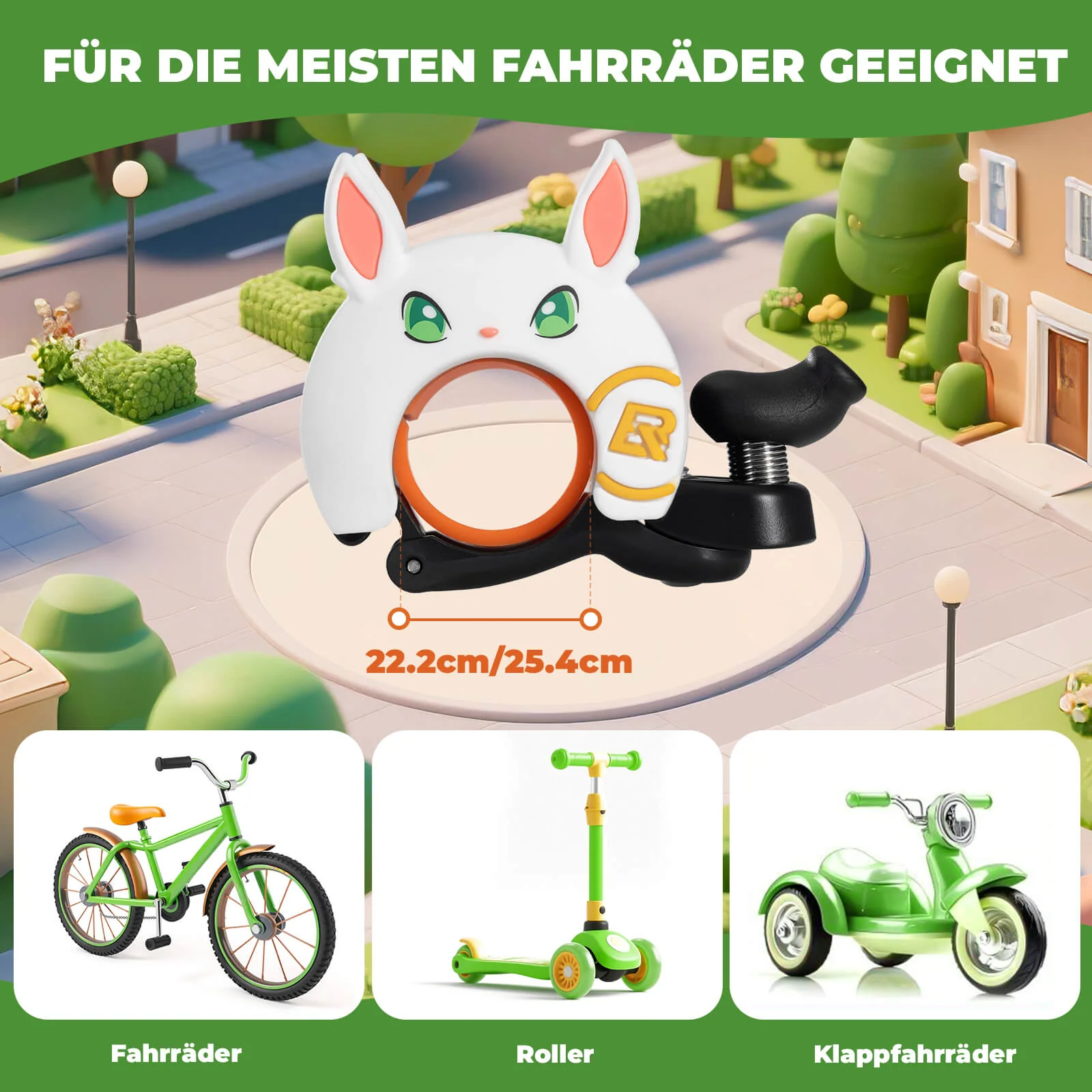 Kinder Fahrradklingel Laut für Lenker 22 2 25 4mm a9c24c668985