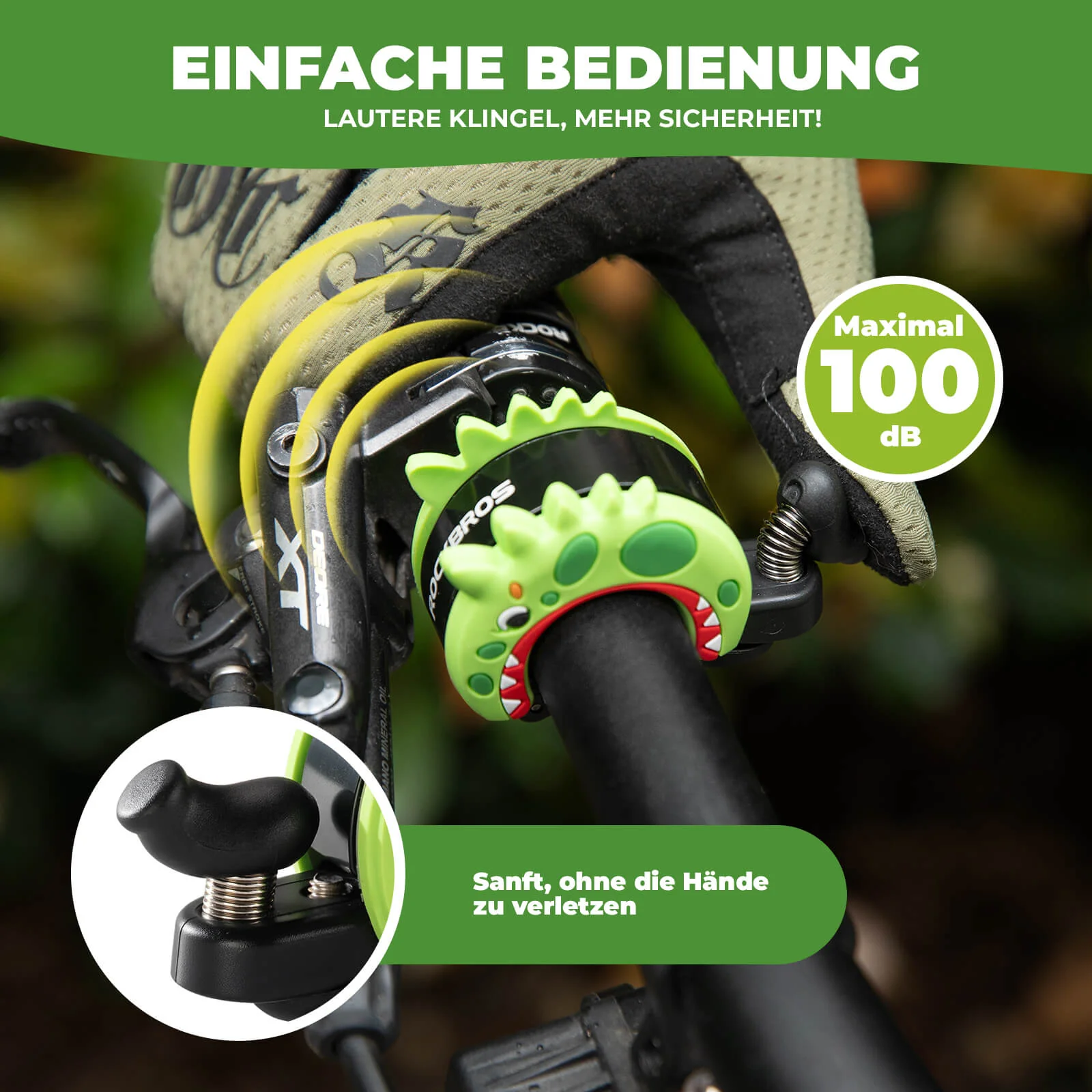 Kinder Fahrradklingel Laut für Lenker 22 2 25 4mm f2fc7fe6d8bb