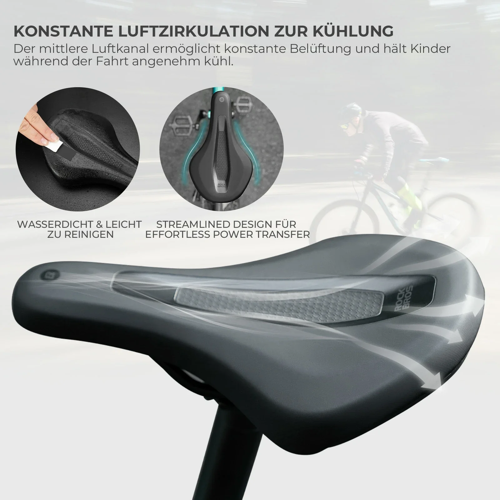 Kinder Fahrradsattel  Stoßdämpfend und Wasserdicht c116ac9503f6