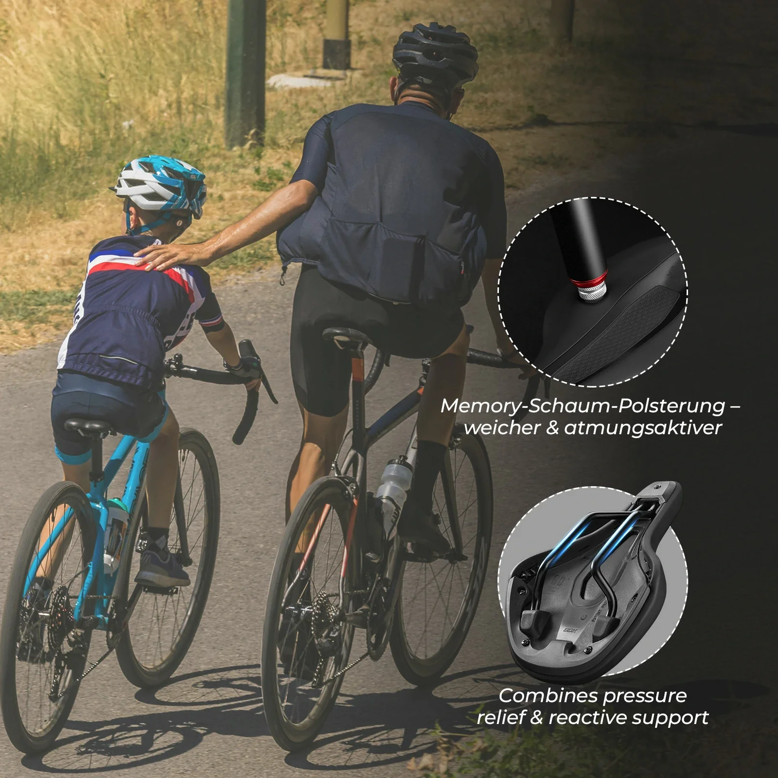 Kinder Fahrradsattel  Stoßdämpfend und Wasserdicht f60365da9688