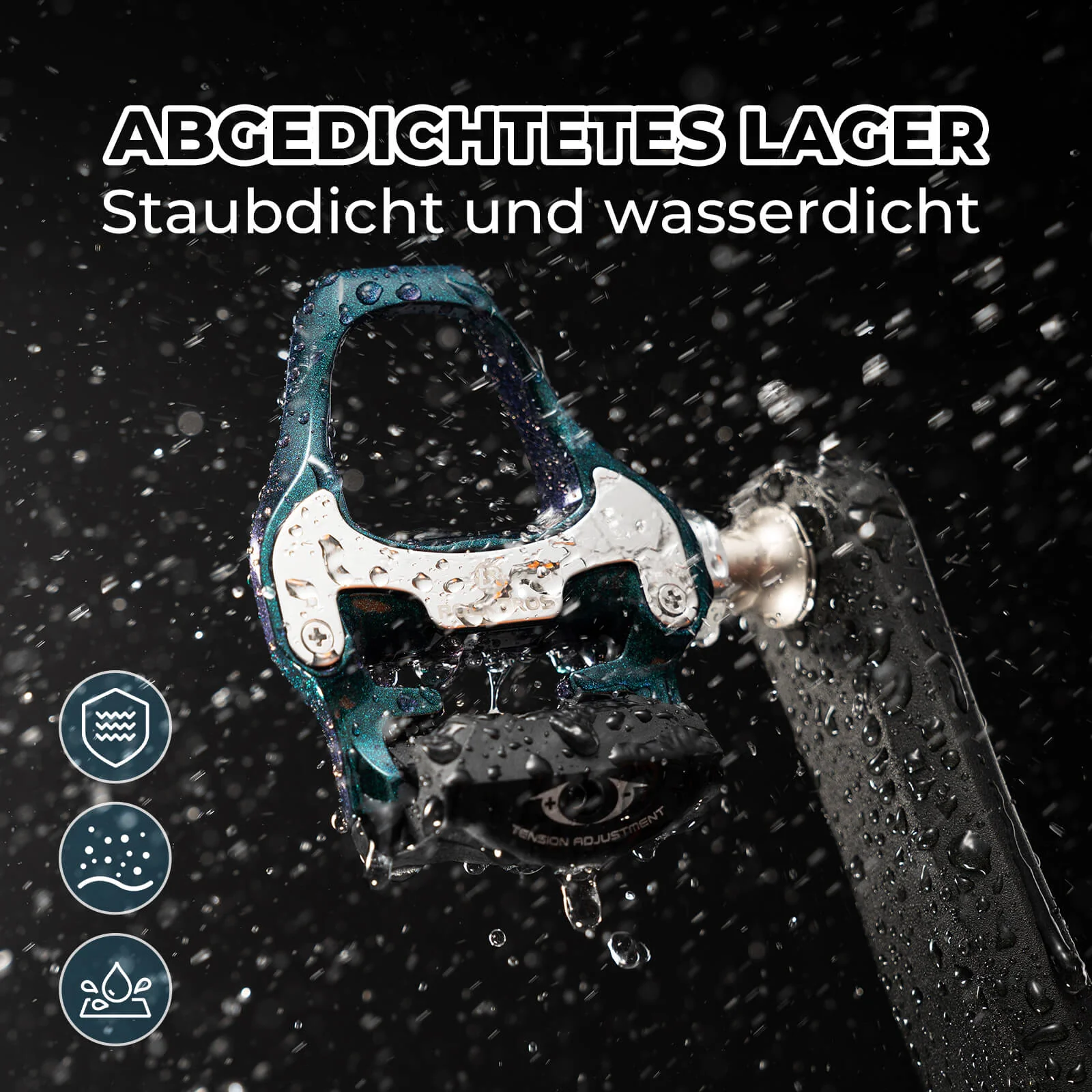 Klickpedale SPD Rennrad Pedale mit Einstellbarer S bf4624b782b0