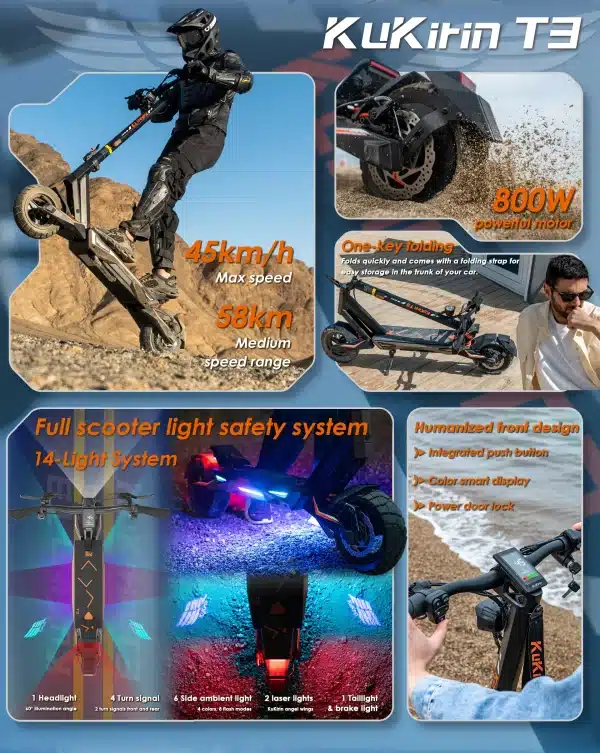 KuKirin T3 Elektromos Roller 05