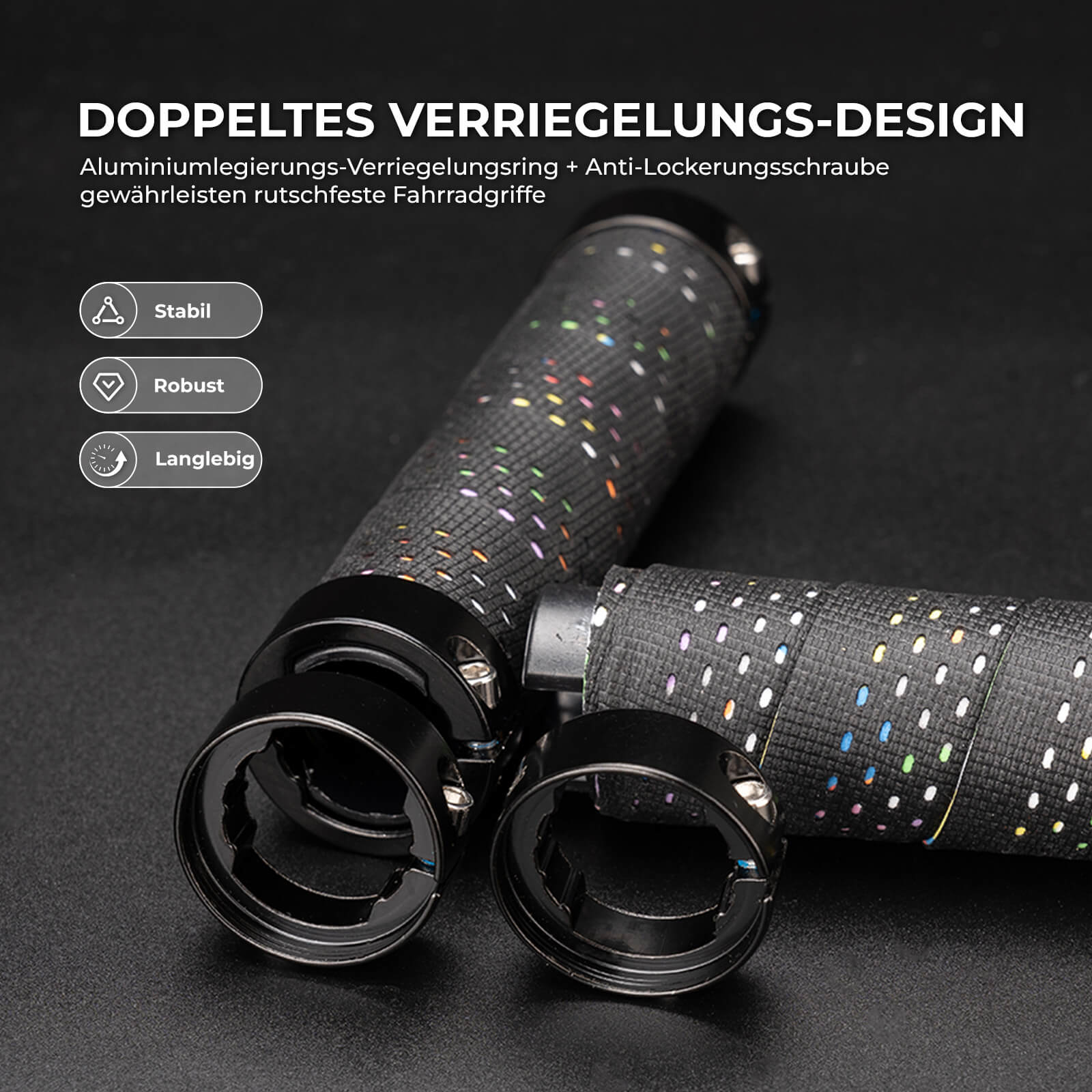 Lenkergriffe 22 mm Doppelverschluss b66e9323593e