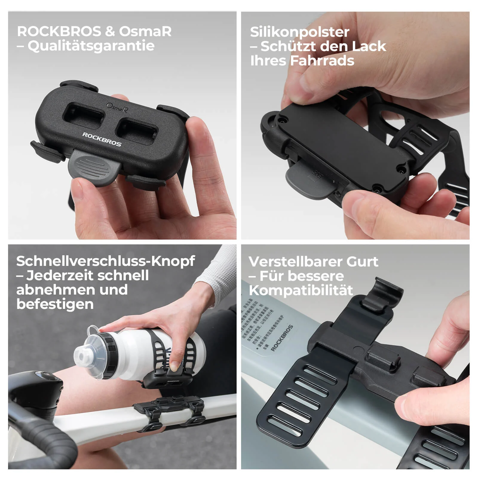 Magnetischer Flaschenhalter für Fahrrad   mit Riem 03f5b5e9d4a3