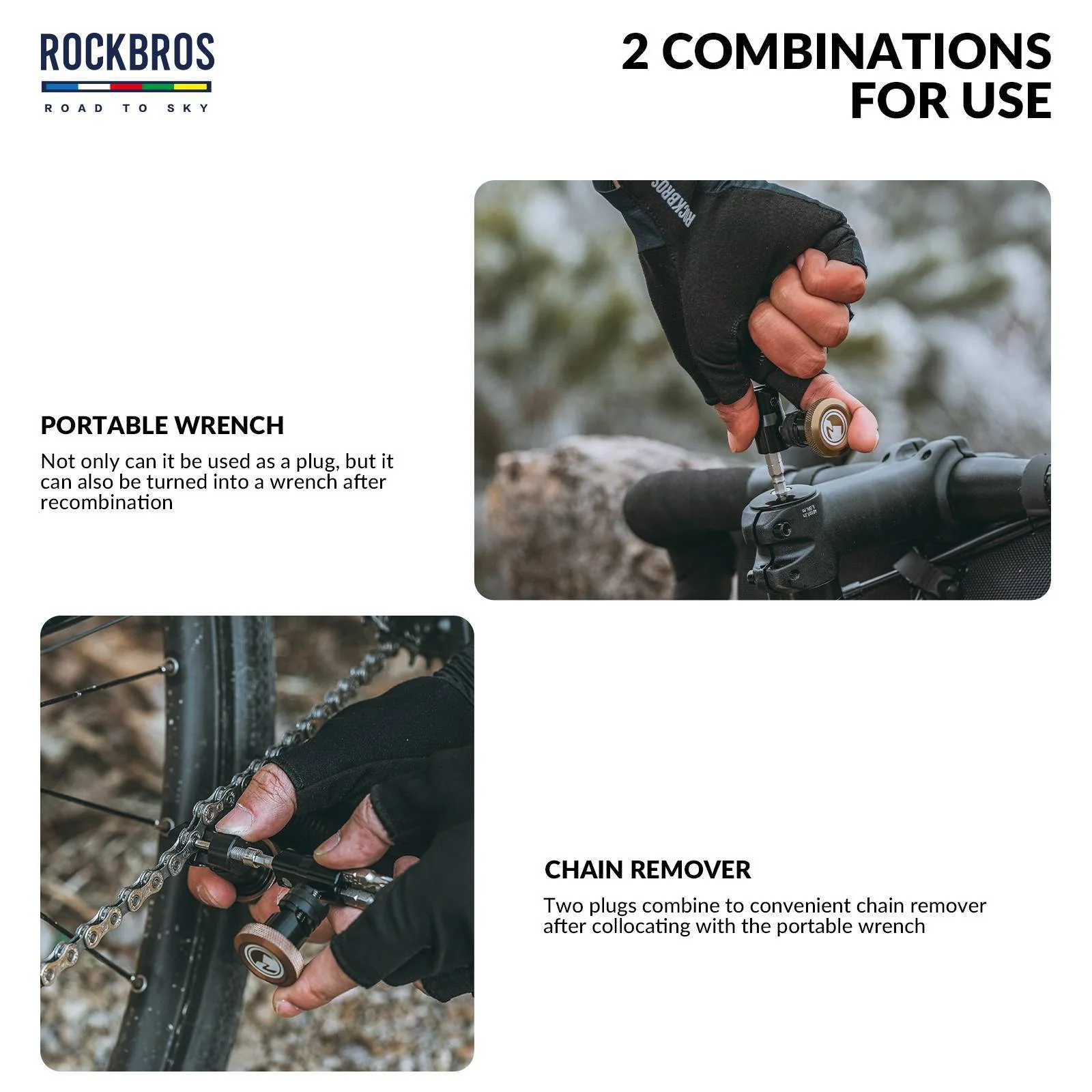 ROAD TO SKY Multifunktional 6 in 1 Reparatur Kit W 6f77746c0cd2