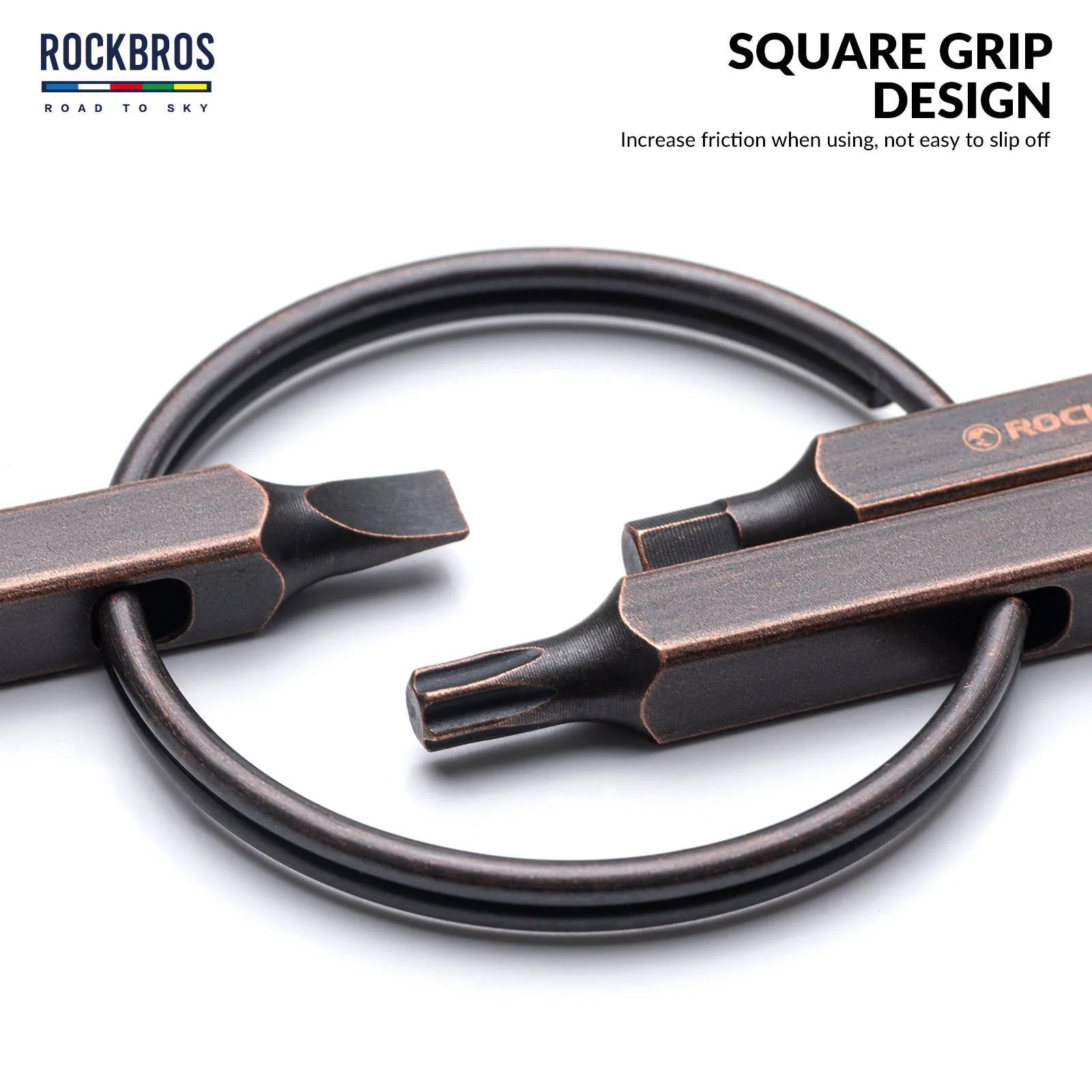 ROAD TO SKY Vintage Schlüsselanhänger 6 in 1 Multi 23cc28c92692