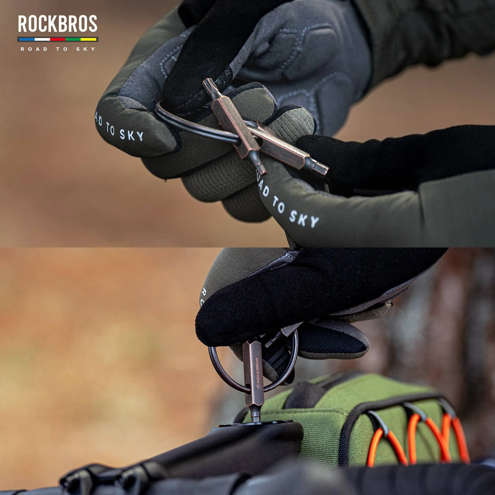 ROAD TO SKY Vintage Schlüsselanhänger 6 in 1 Multi ebf419446988