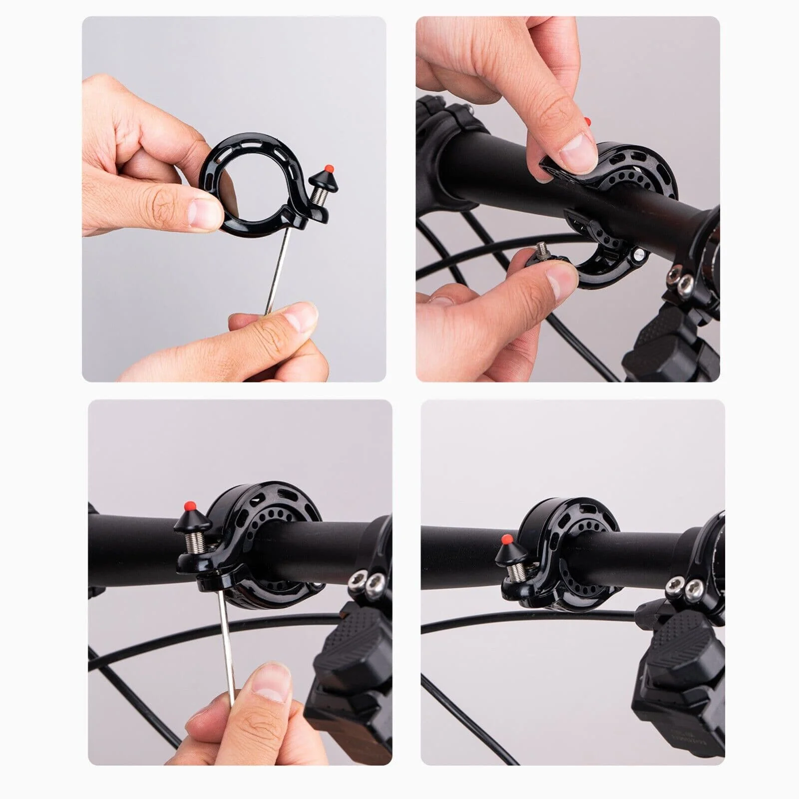 ROCKBROS 100dB Versteckte Fahrradklingel Regenfest 533b905bc685