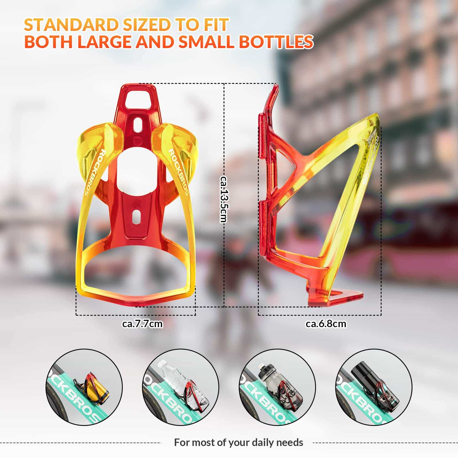 ROCKBROS 35g Leicht PC Fahrrad Flaschenhalter 10fdaa2e32f6
