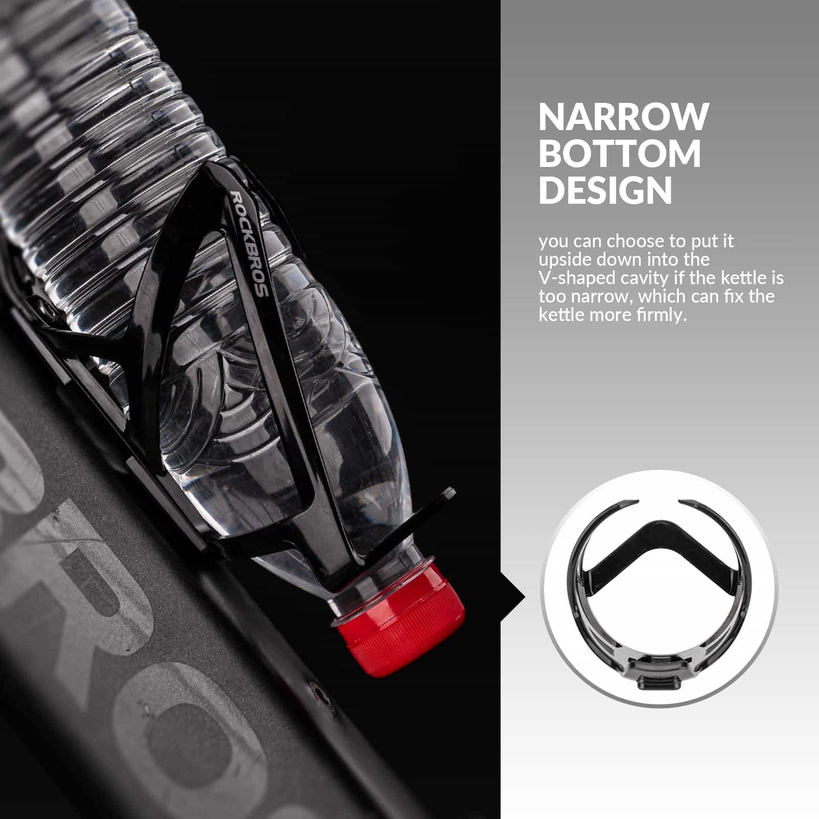 ROCKBROS 35g Leicht PC Fahrrad Flaschenhalter 186dab9da92f