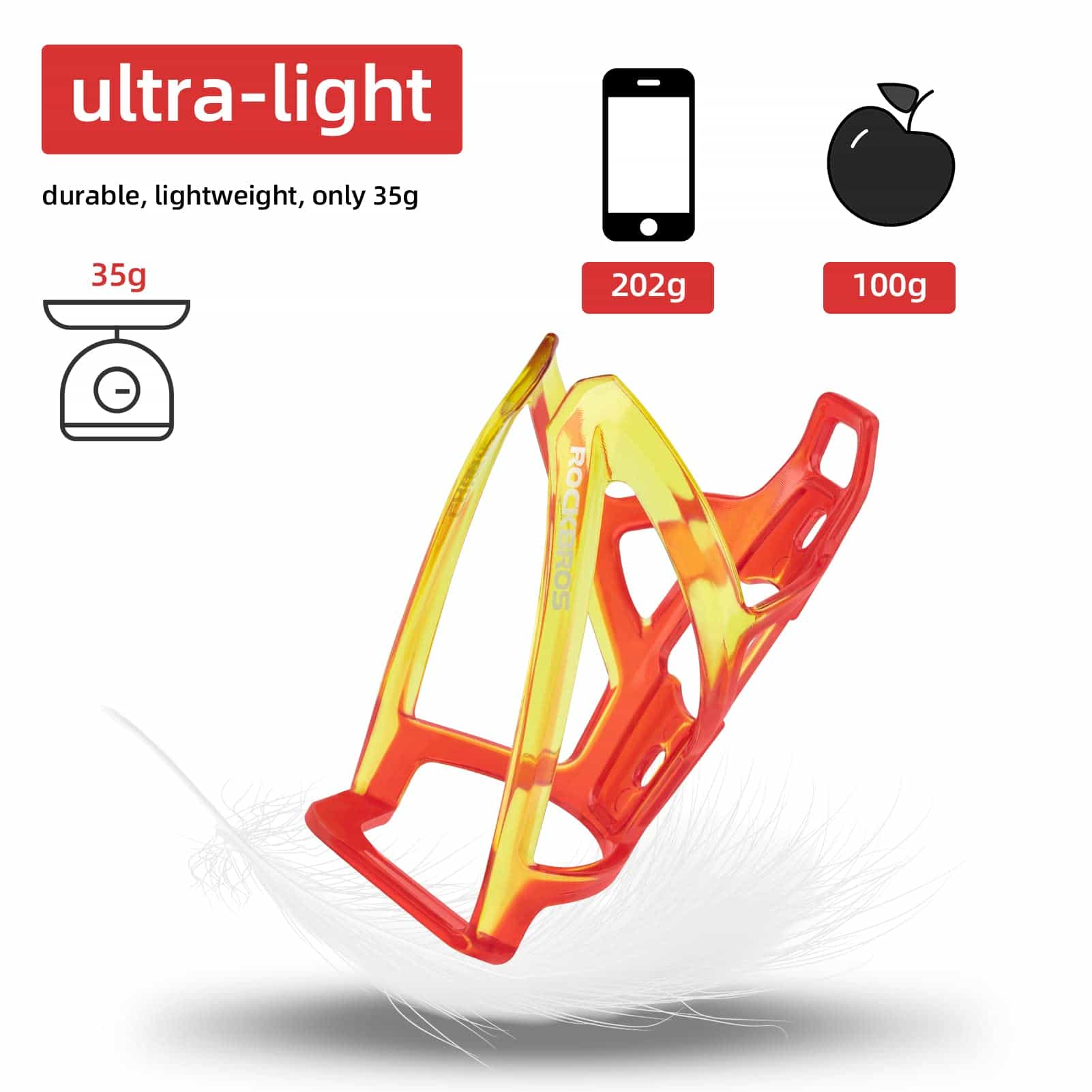 ROCKBROS 35g Leicht PC Fahrrad Flaschenhalter 22ac65f51aa6