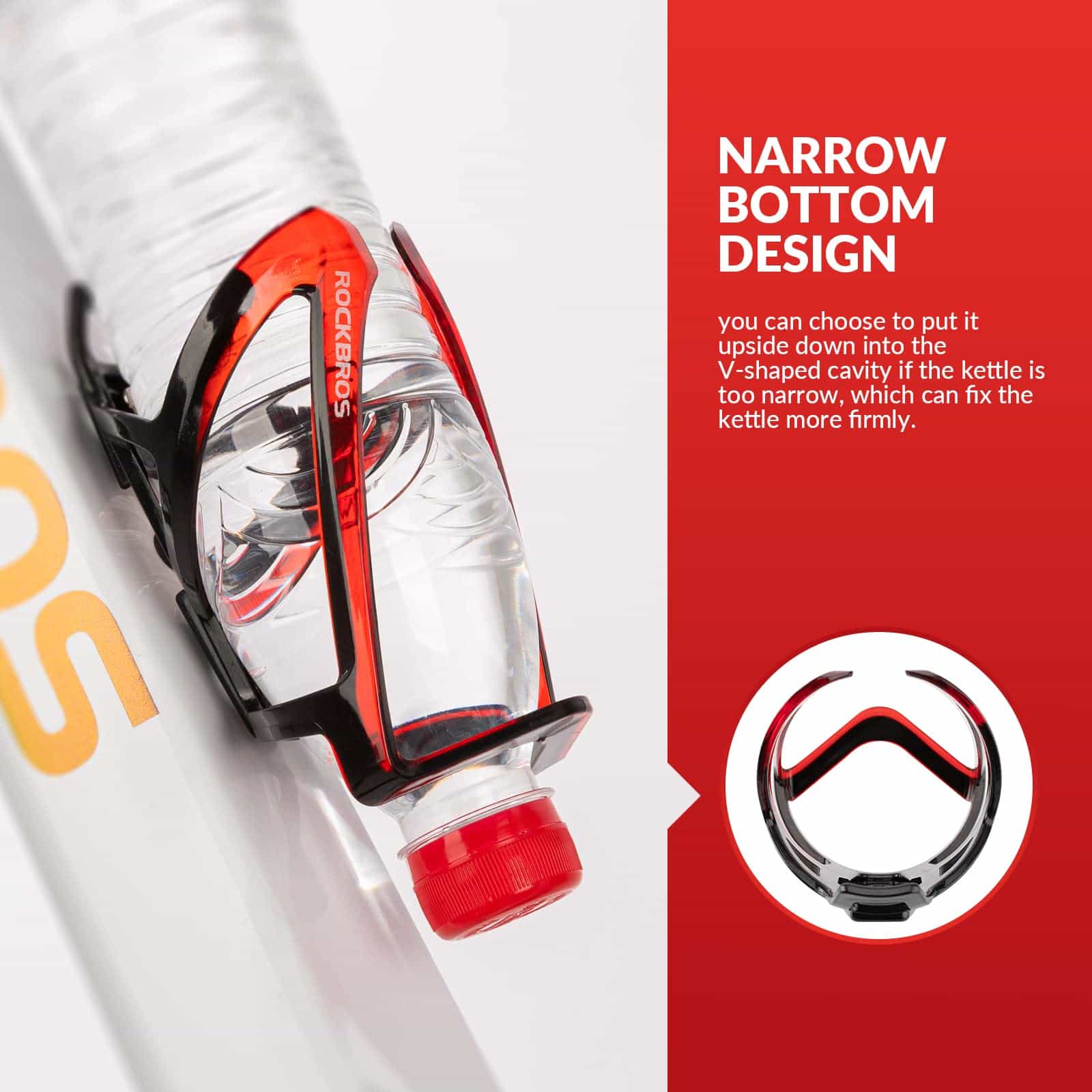 ROCKBROS 35g Leicht PC Fahrrad Flaschenhalter 3288c1cdd050