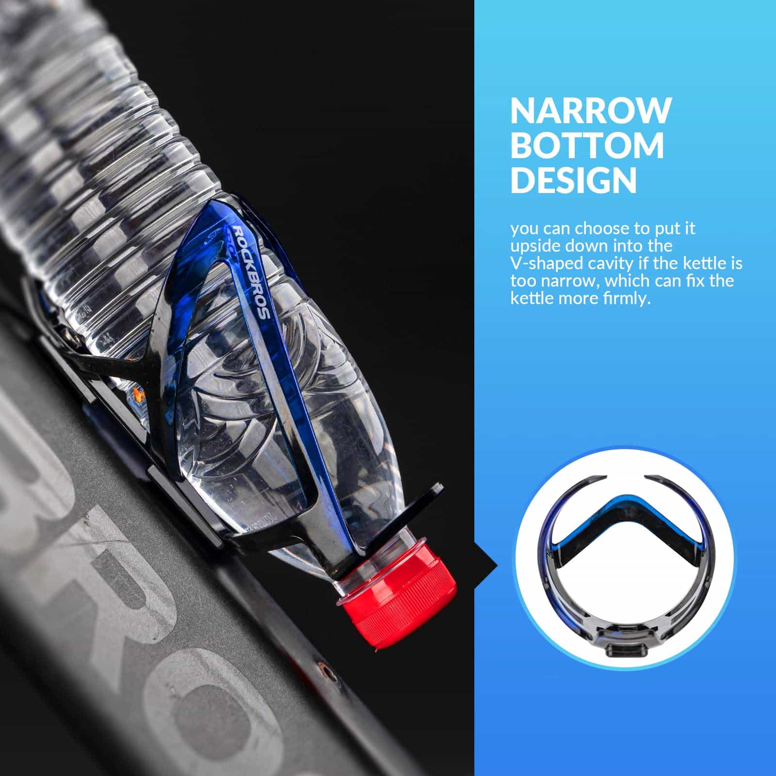 ROCKBROS 35g Leicht PC Fahrrad Flaschenhalter 3d7fcf9f2a6a