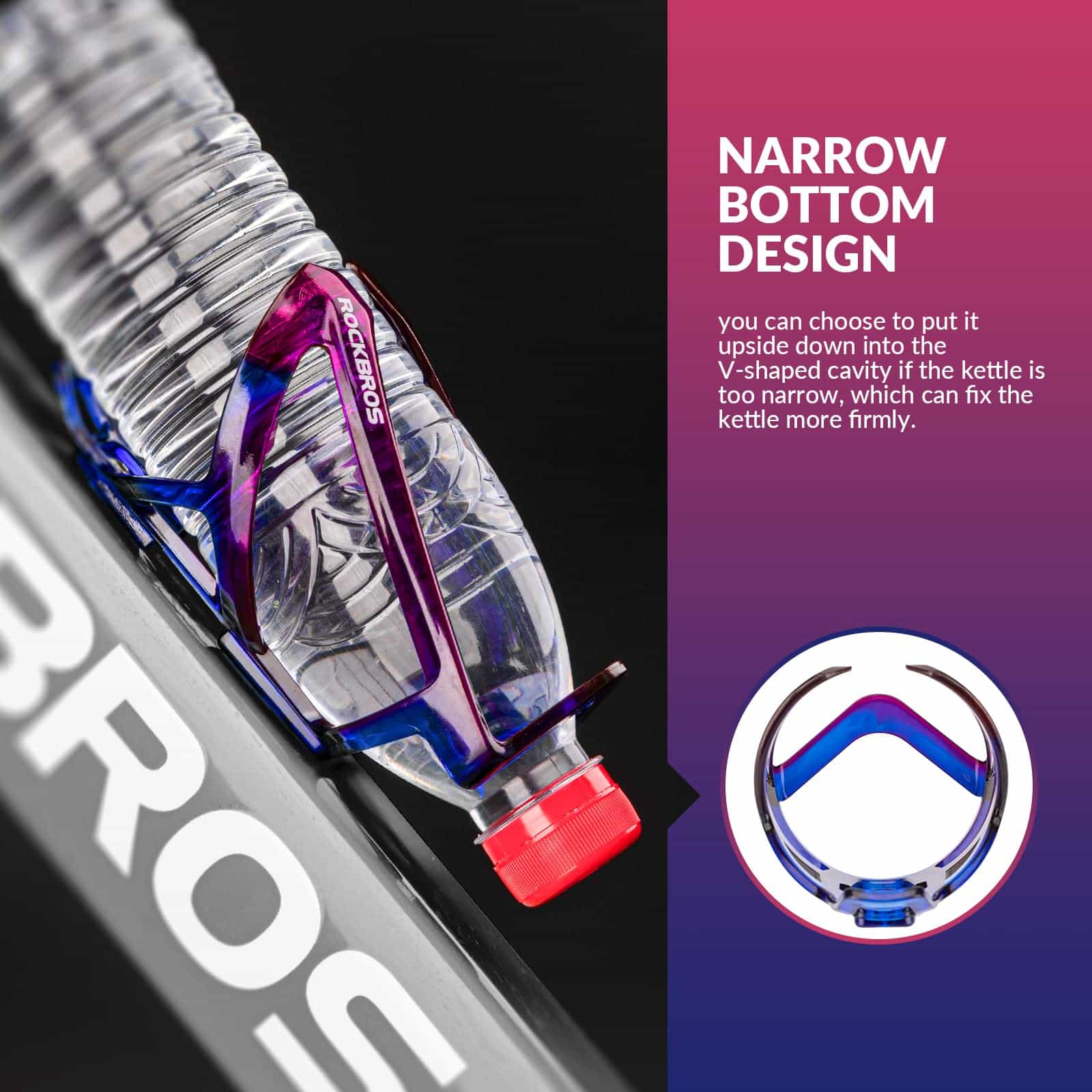 ROCKBROS 35g Leicht PC Fahrrad Flaschenhalter 4b4fbc0342f1