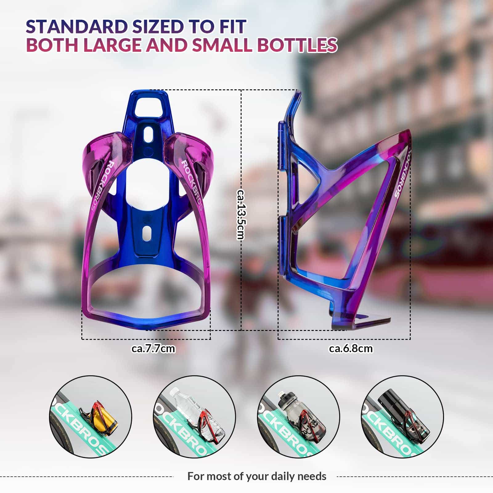 ROCKBROS 35g Leicht PC Fahrrad Flaschenhalter 867863305252