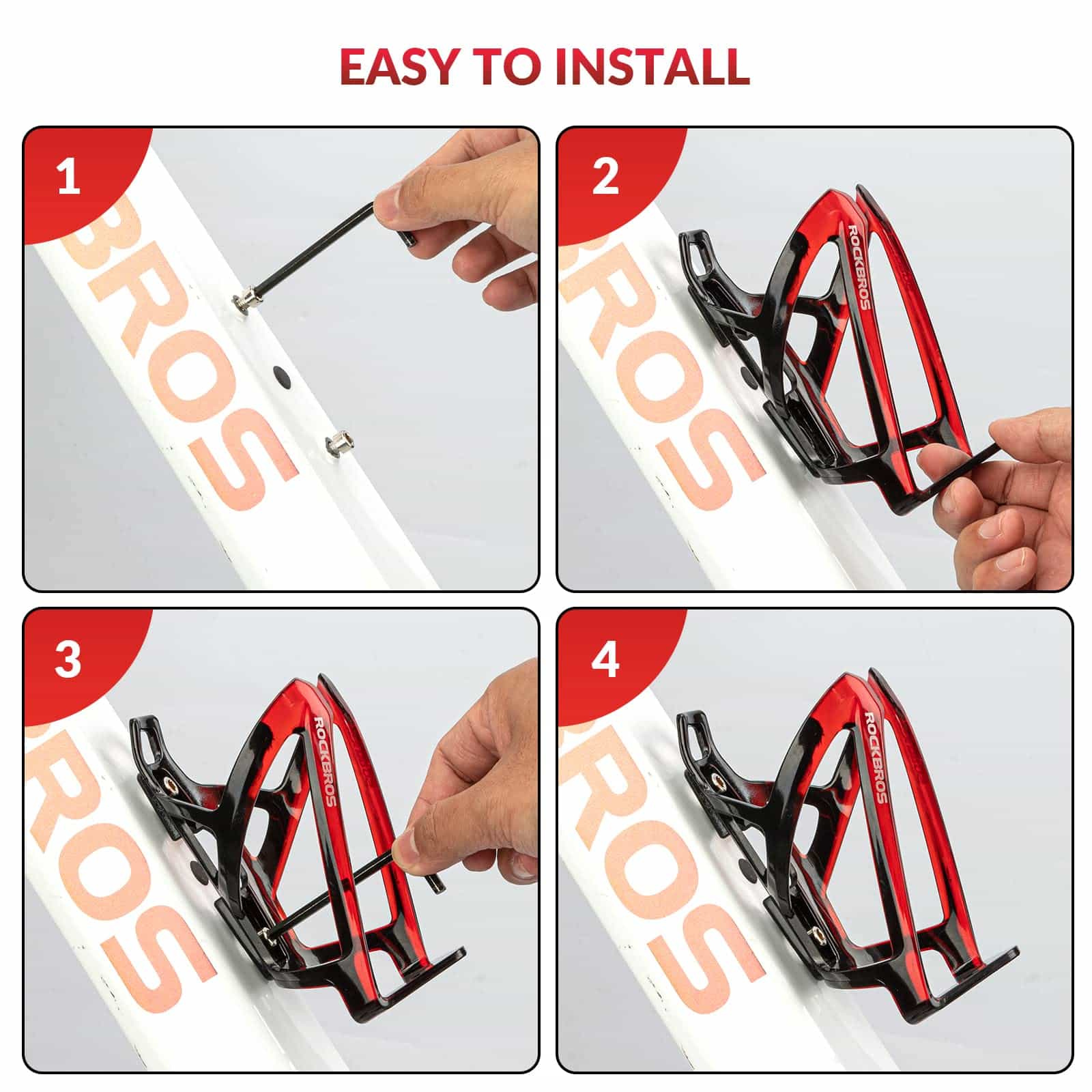 ROCKBROS 35g Leicht PC Fahrrad Flaschenhalter 902e419e82ac