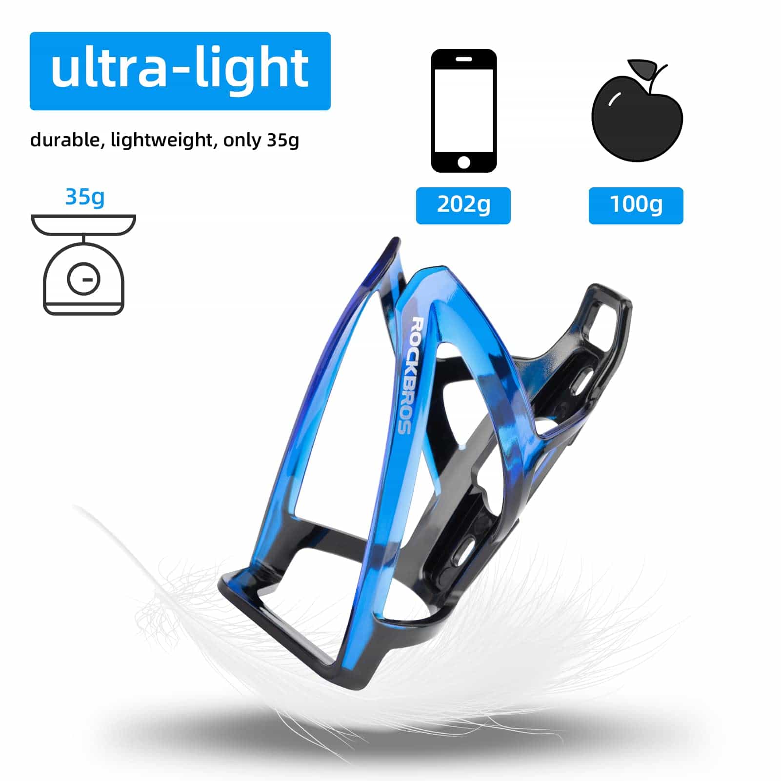 ROCKBROS 35g Leicht PC Fahrrad Flaschenhalter d5fb2e9affc9