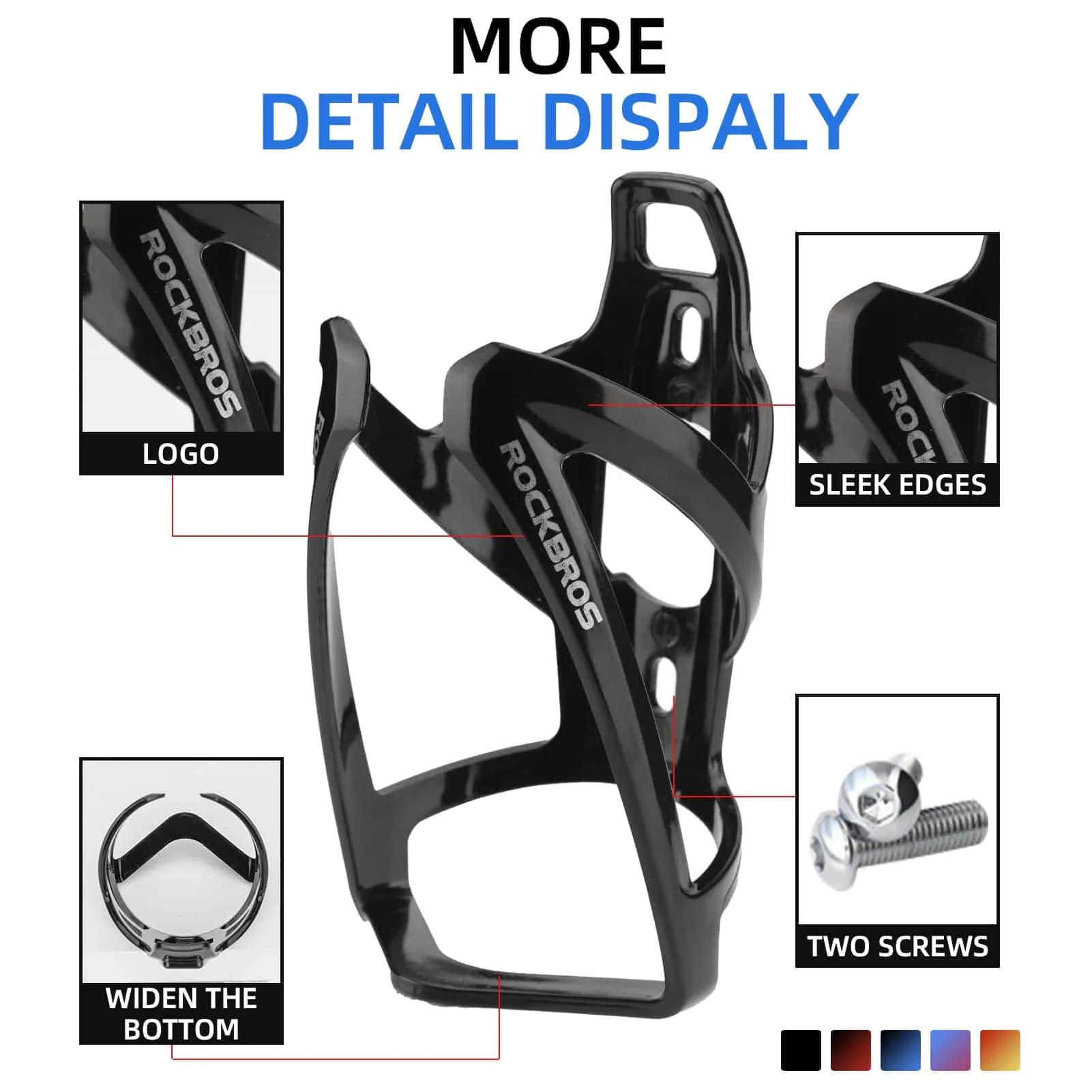 ROCKBROS 35g Leicht PC Fahrrad Flaschenhalter efa9bdcd3212
