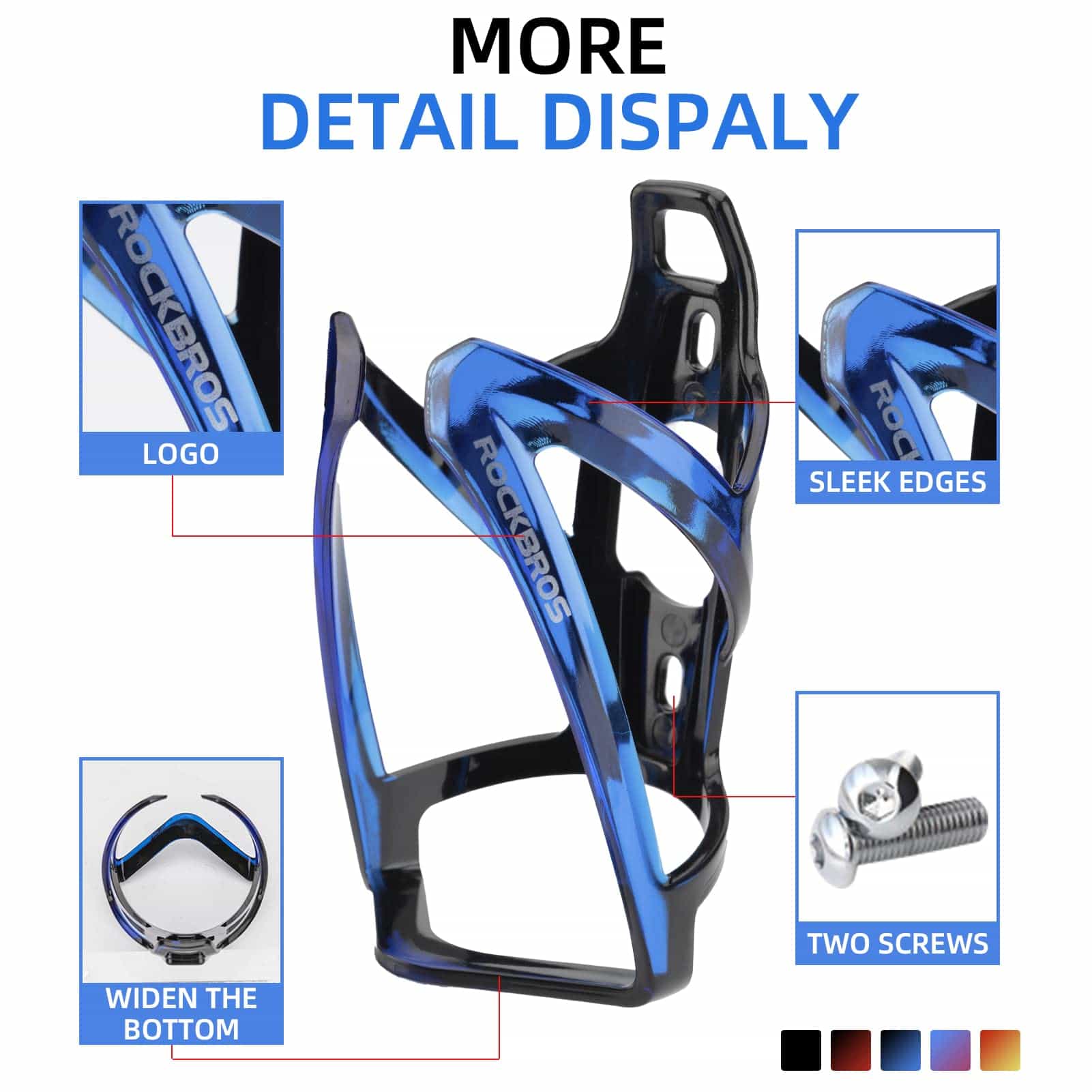 ROCKBROS 35g Leicht PC Fahrrad Flaschenhalter fbec3c902883