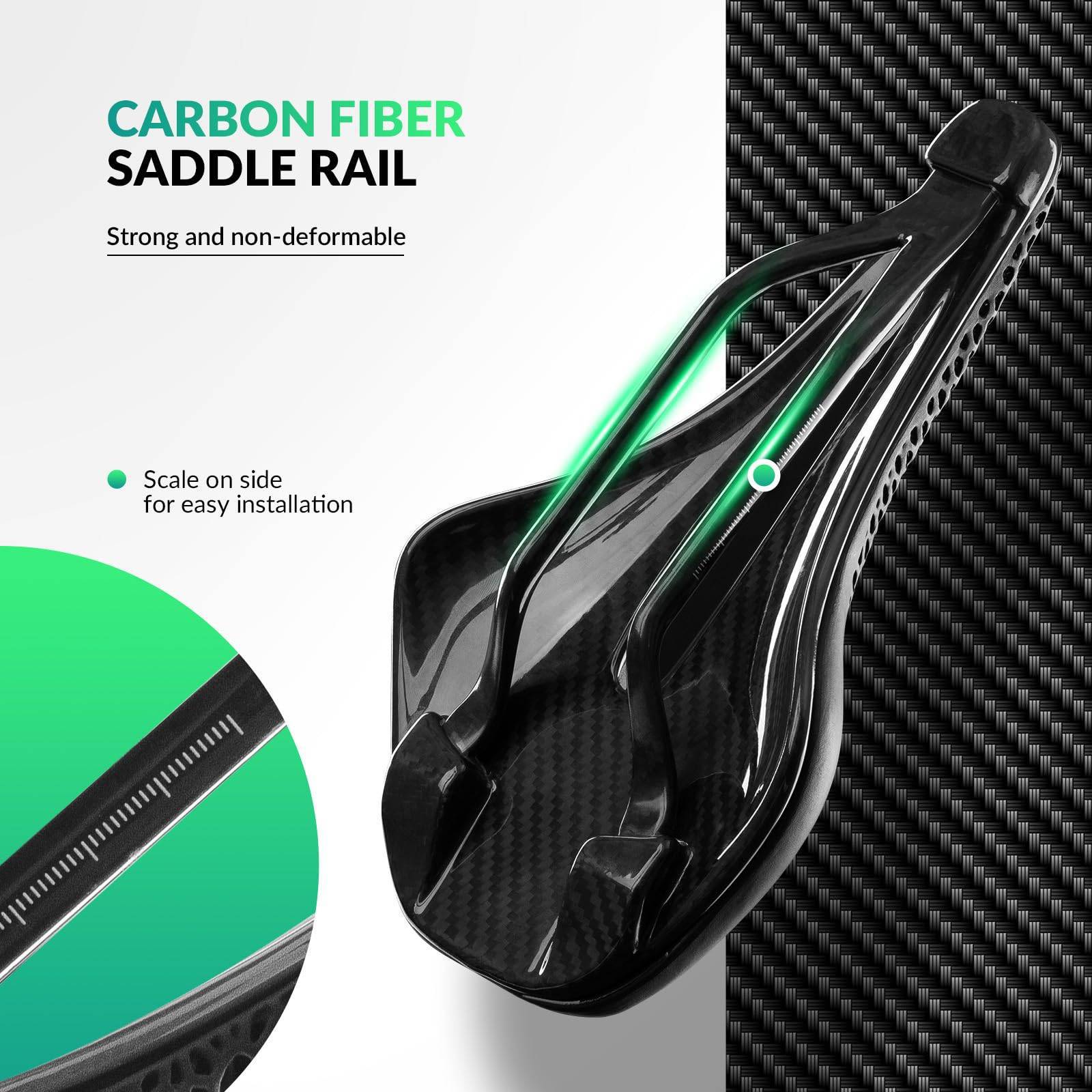 ROCKBROS 3D Druck Carbon Rennradsattel Ultraleicht 3ec29850bee2