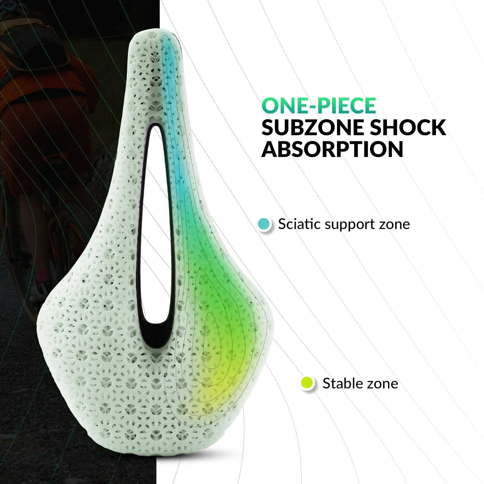 ROCKBROS 3D Druck Carbon Rennradsattel Ultraleicht f229e363ab41