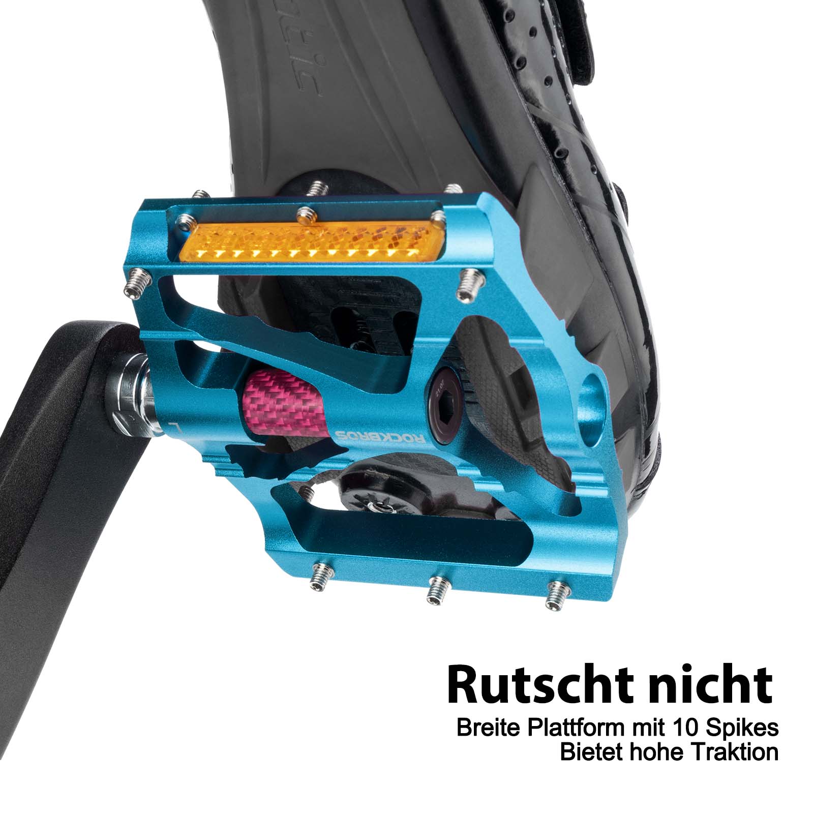 ROCKBROS Alu Fahrradpedale 9 16 Zoll mit zwei PVC  0b984e3cad6b