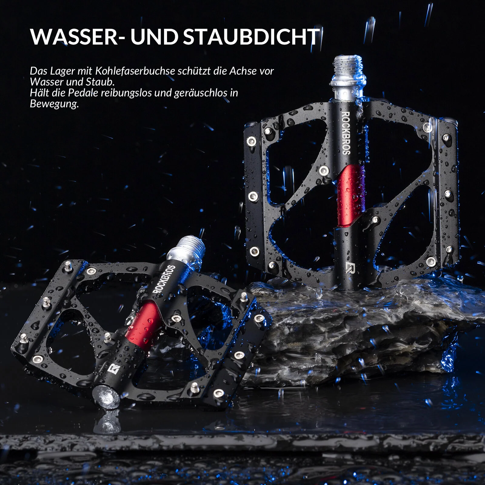 ROCKBROS Aluminium Pedale Leicht Staubdicht mit An 59a10e114422