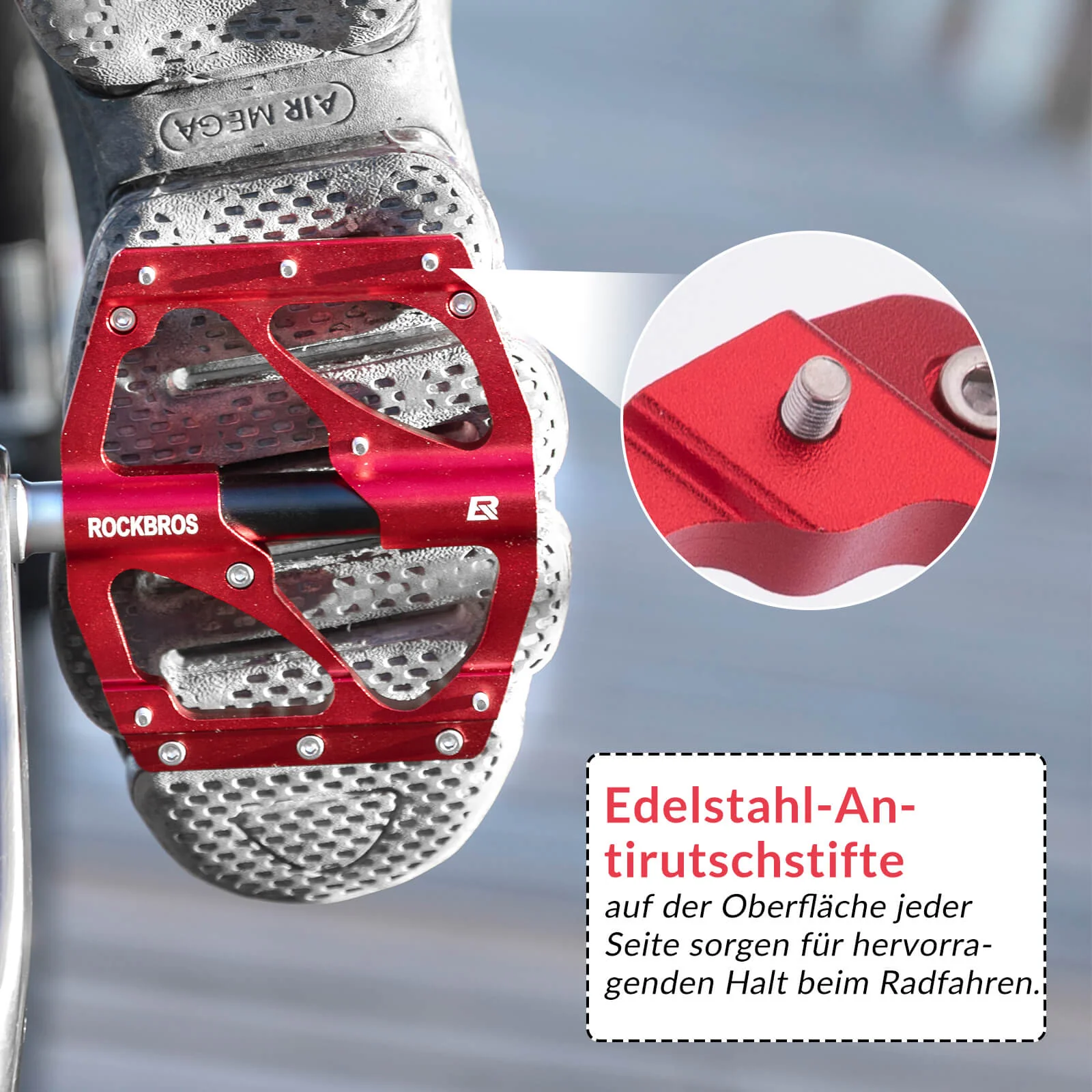 ROCKBROS Aluminium Pedale Leicht Staubdicht mit An 9bcc3eacd61e