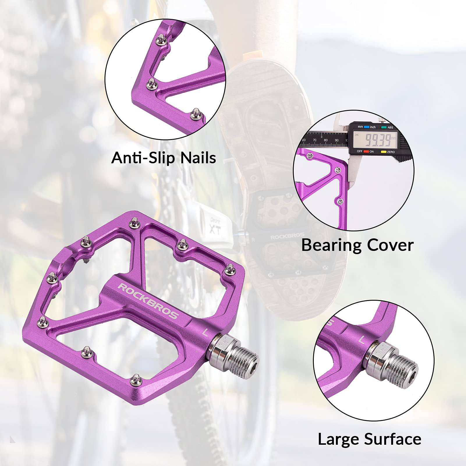 ROCKBROS Aluminium Platform Pedale 9 16 Zoll für M 11e3bd6a96c4