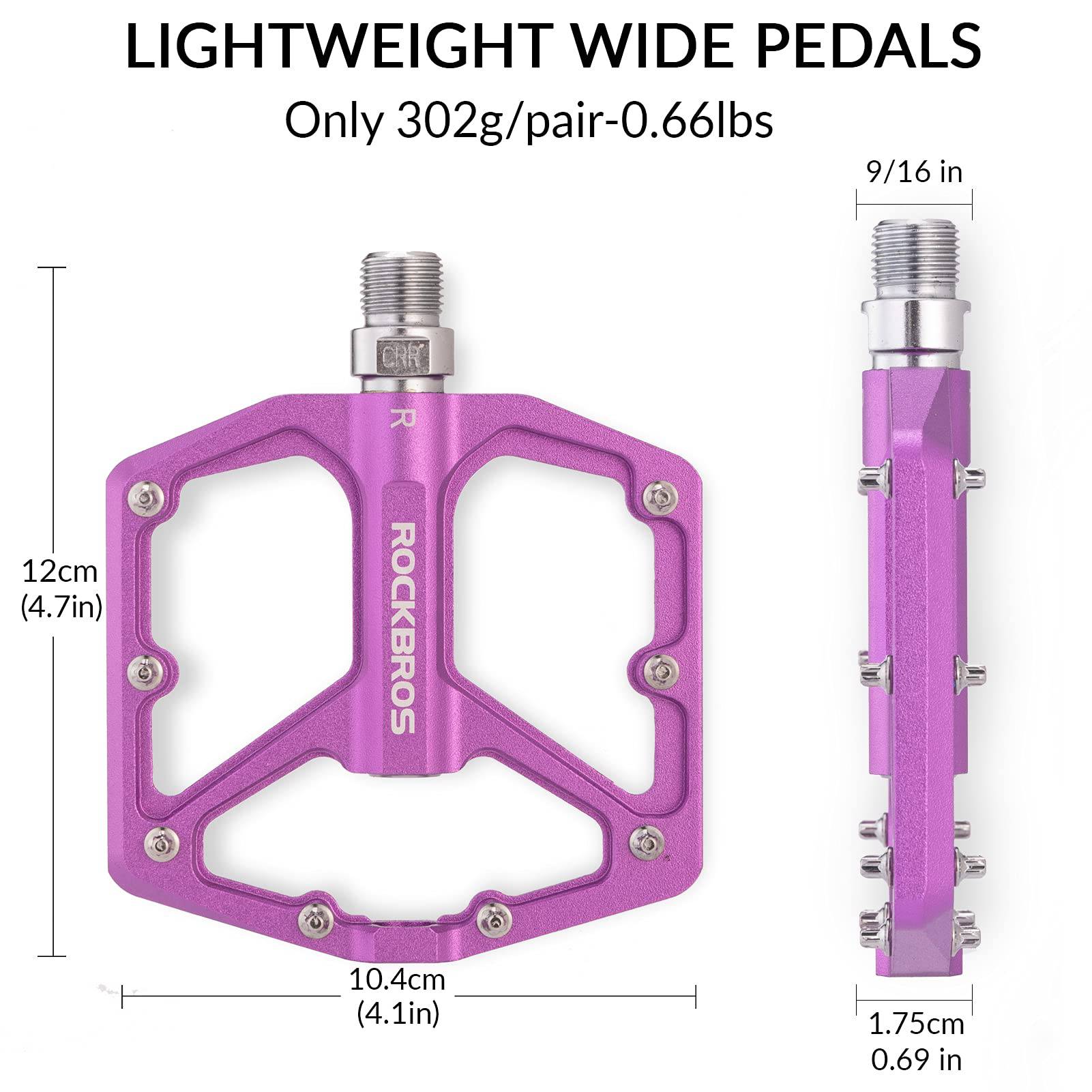 ROCKBROS Aluminium Platform Pedale 9 16 Zoll für M bf774cc2dbeb