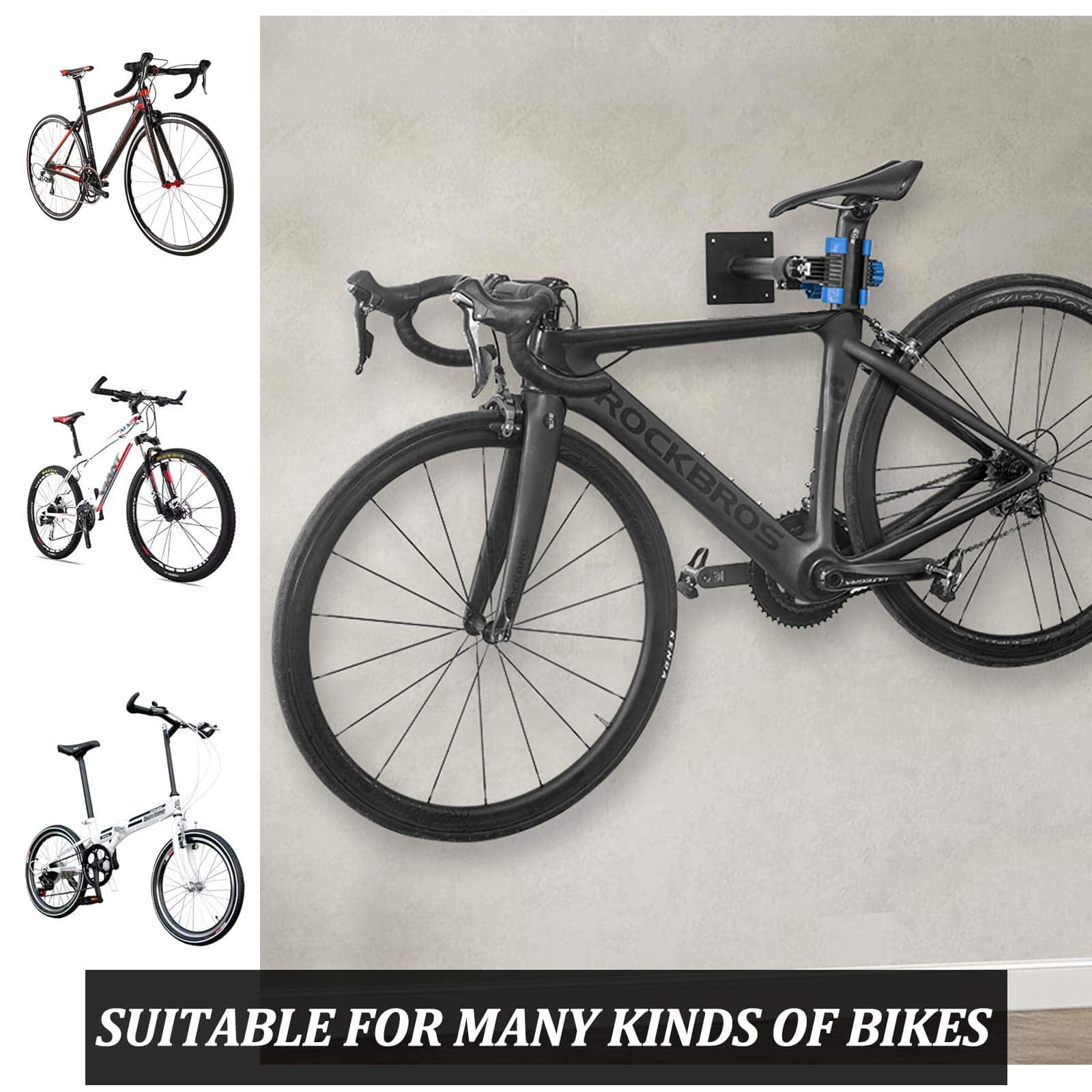 ROCKBROS Einstellbar Wandhalterung Fahrradständer  55fec258a1d9