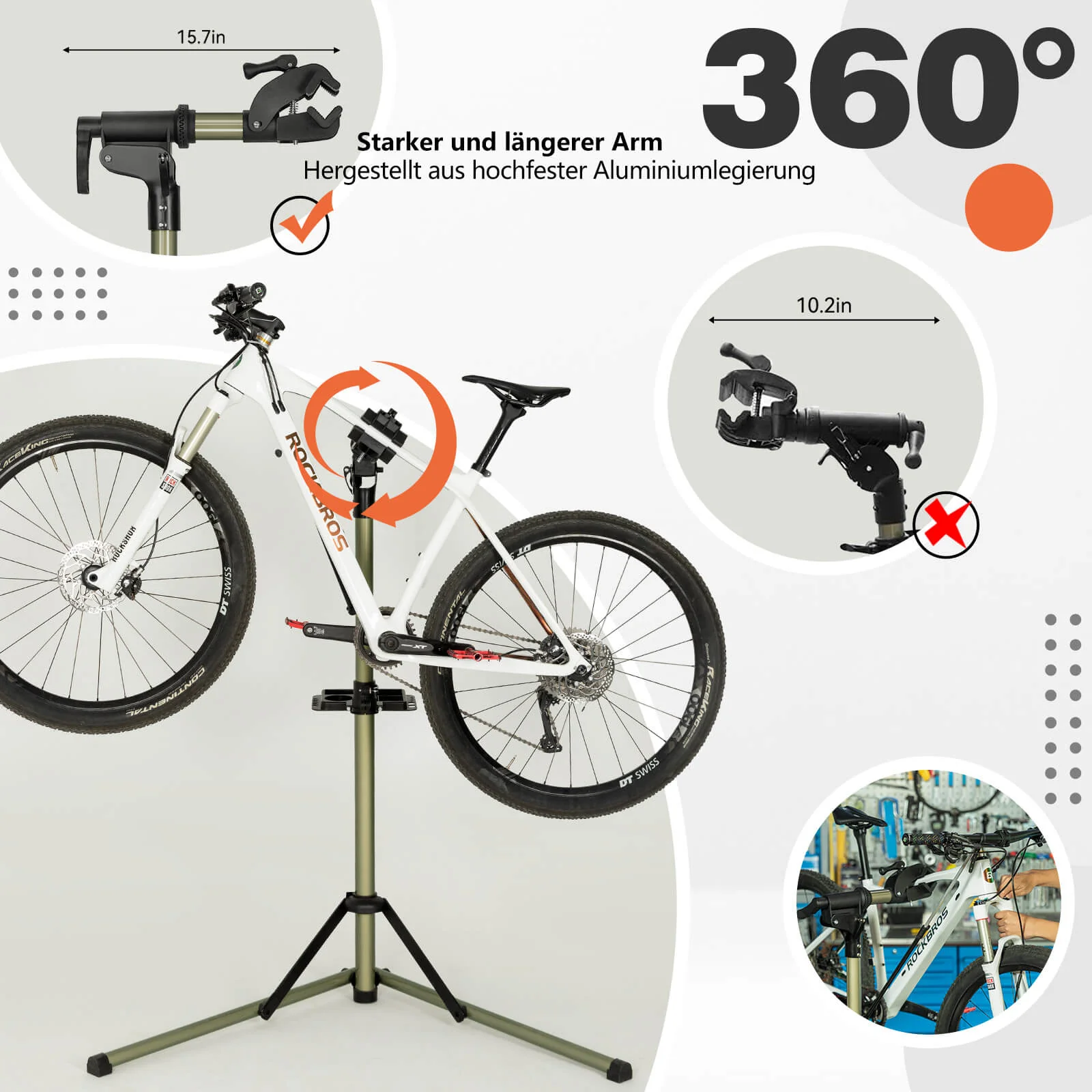ROCKBROS Fahrrad Montageständer Fahrradhalter 65lb 4cea90525a57