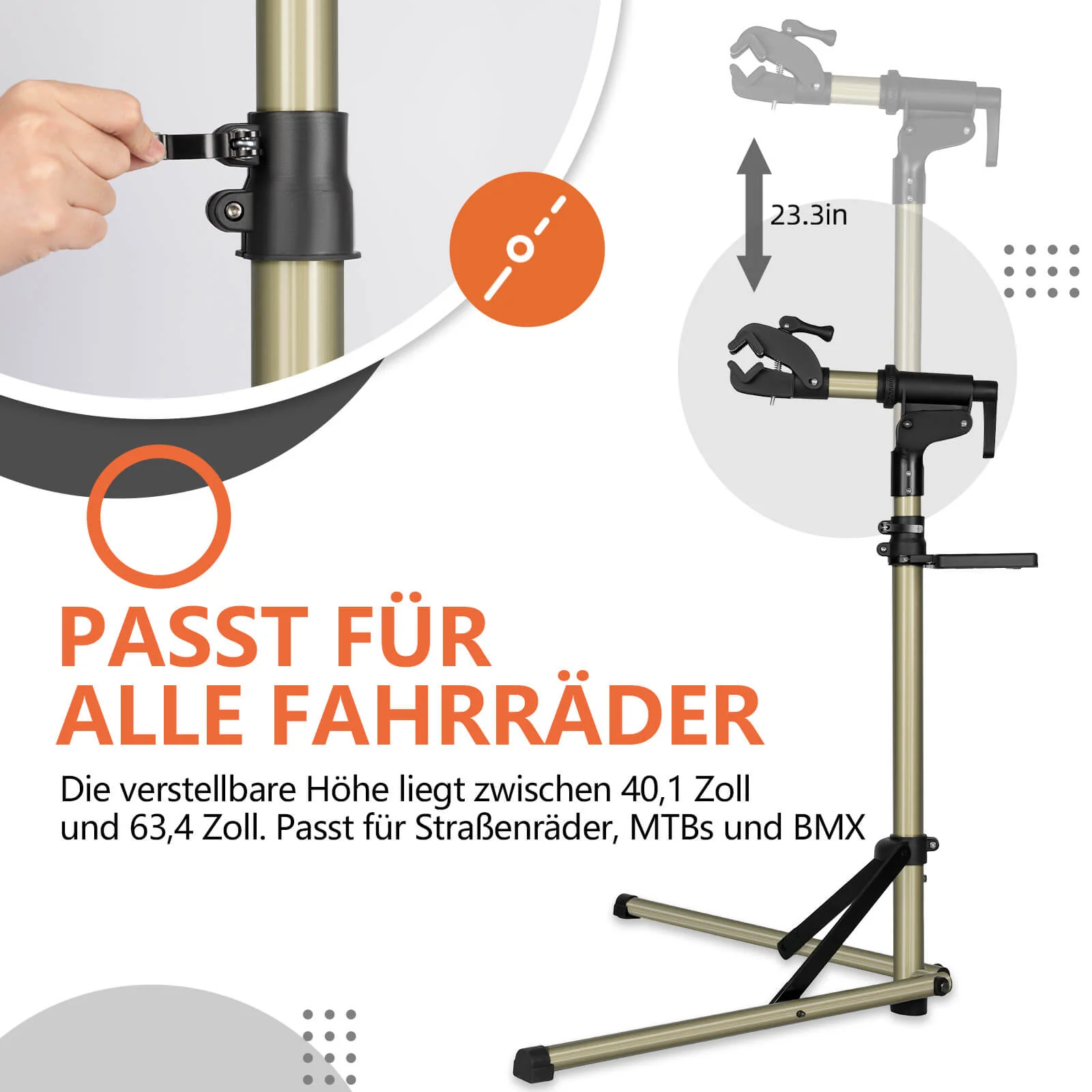 ROCKBROS Fahrrad Montageständer Fahrradhalter 65lb 5697bebe547b