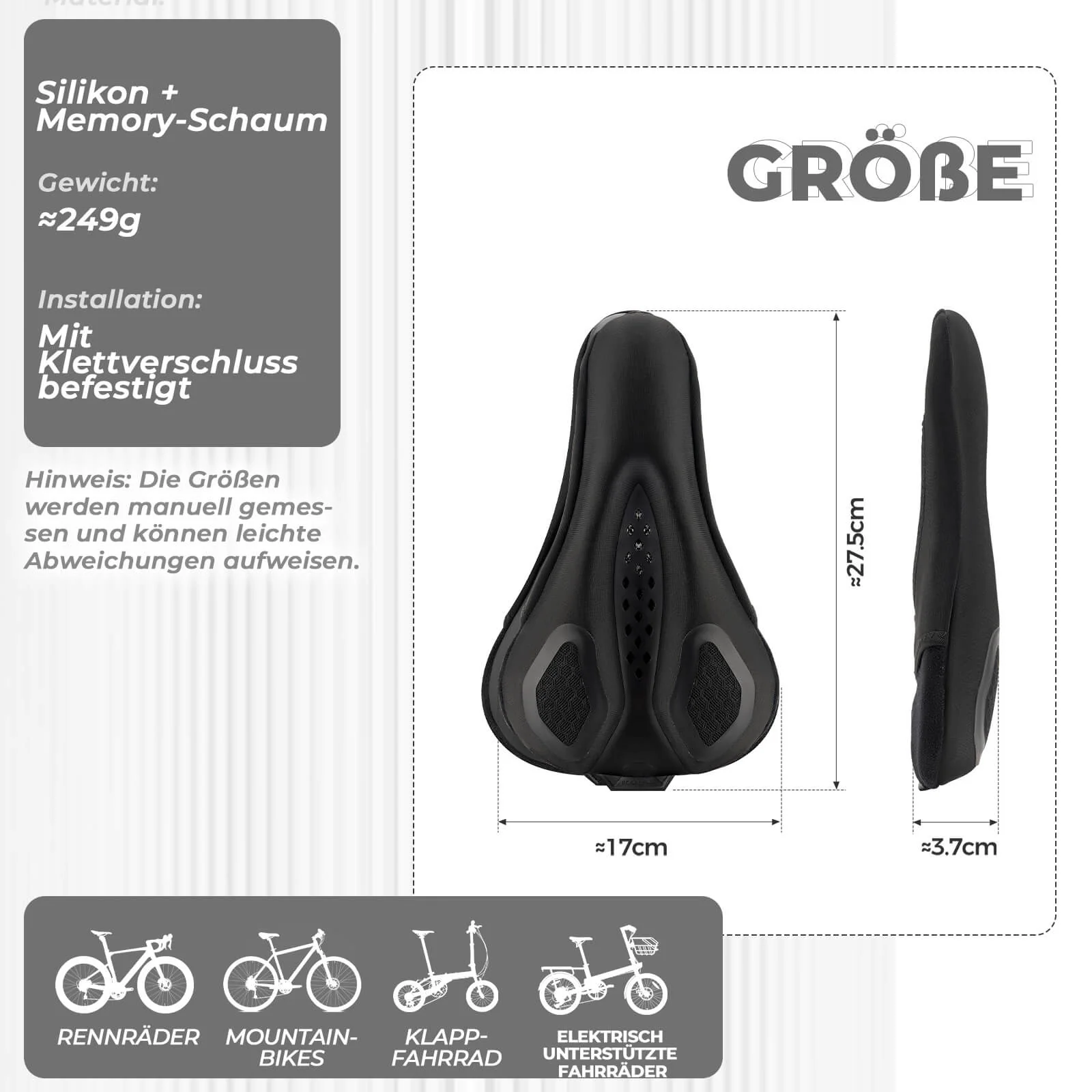 ROCKBROS Fahrrad Sattelbezug Wasserdicht Fahrradsa 09afef44979d