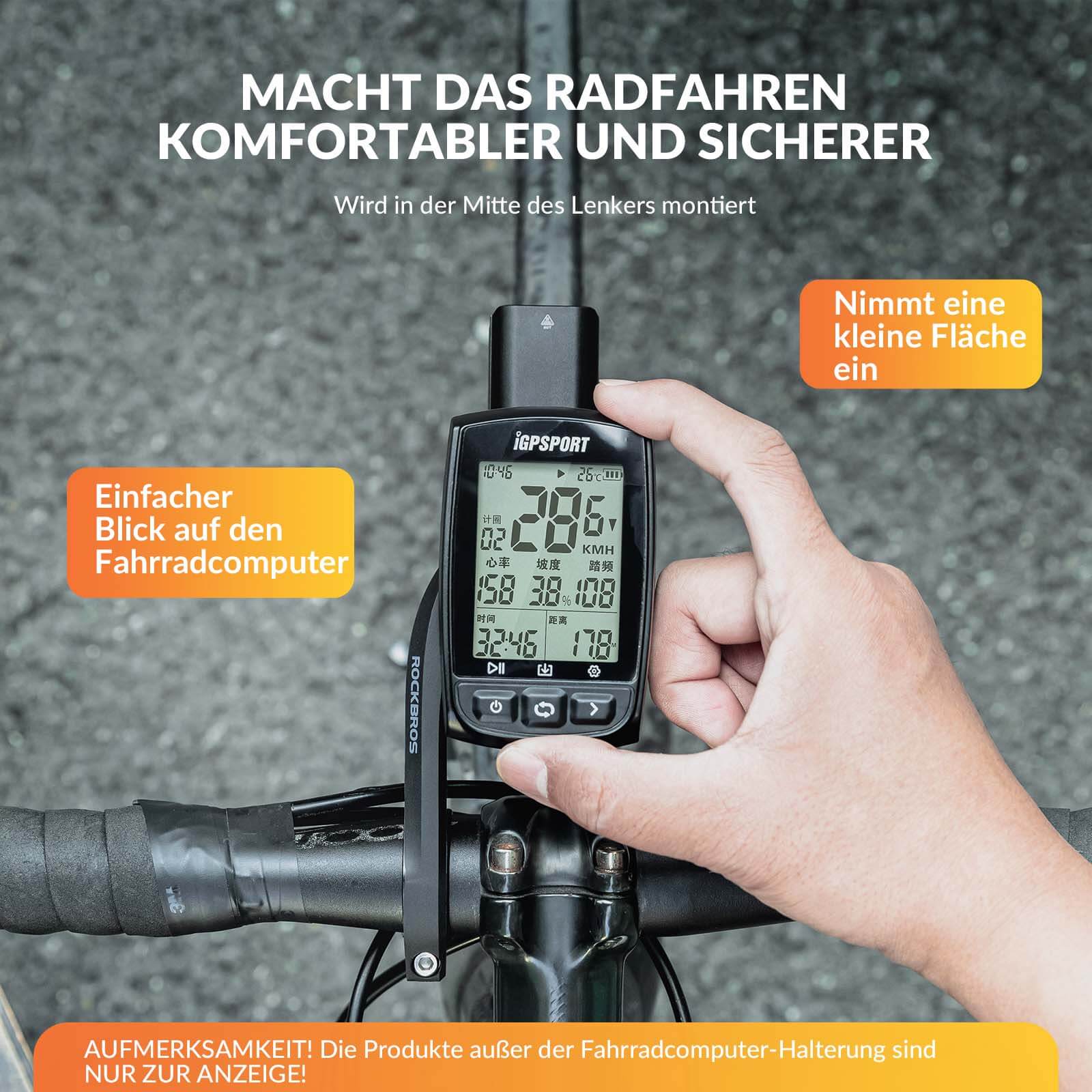 ROCKBROS Fahrradcomputer Halterung Kompatibel mit  77e790000444