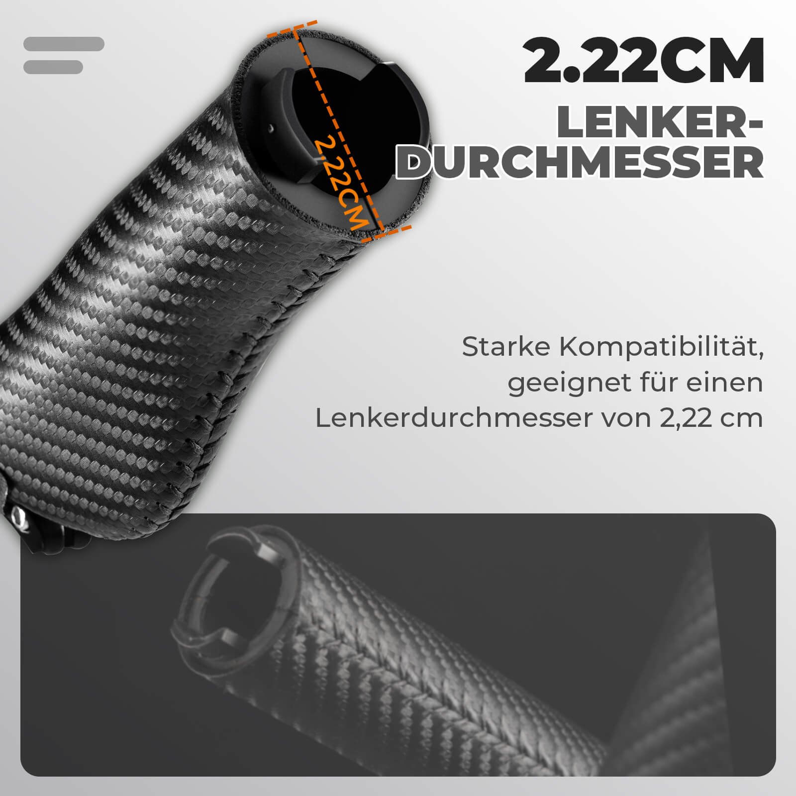 ROCKBROS Fahrradgriffe Kohlenstoffmuster Lenkergri 990e8706f4ca