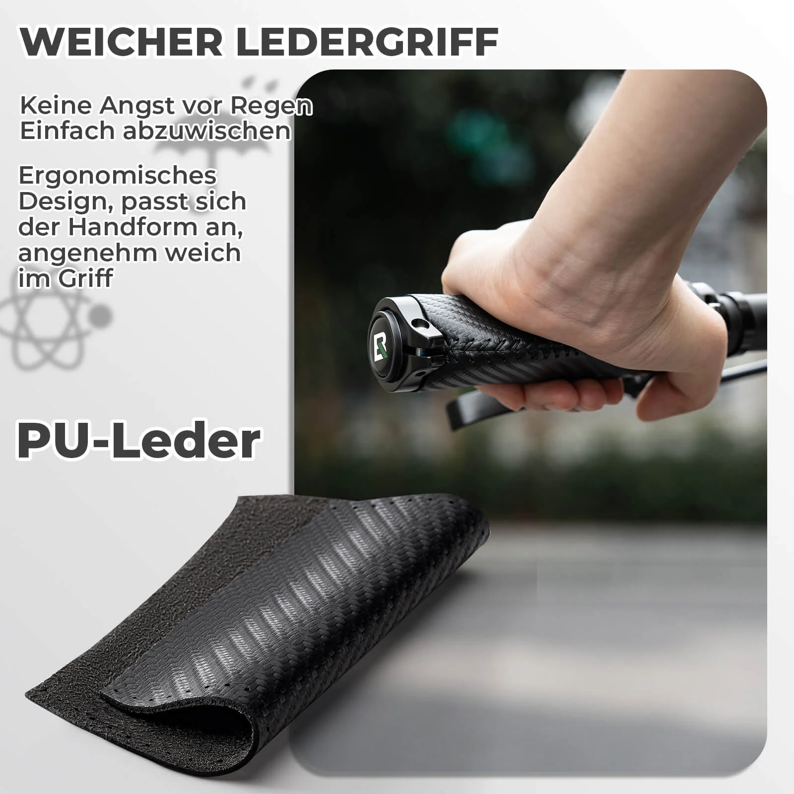 ROCKBROS Fahrradgriffe Kohlenstoffmuster Lenkergri 9dd38c089a85