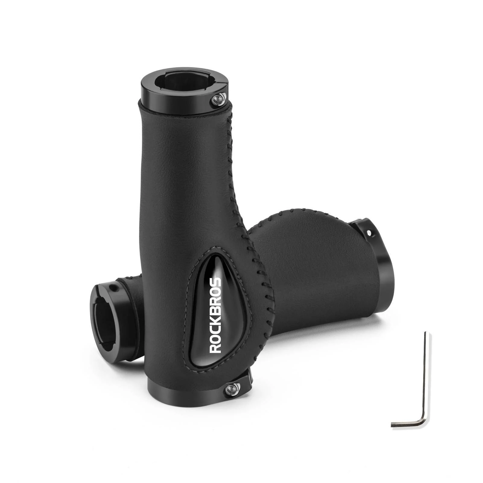 ROCKBROS Fahrradgriffe Ledergriffe für Lenker mit  7663995b3365