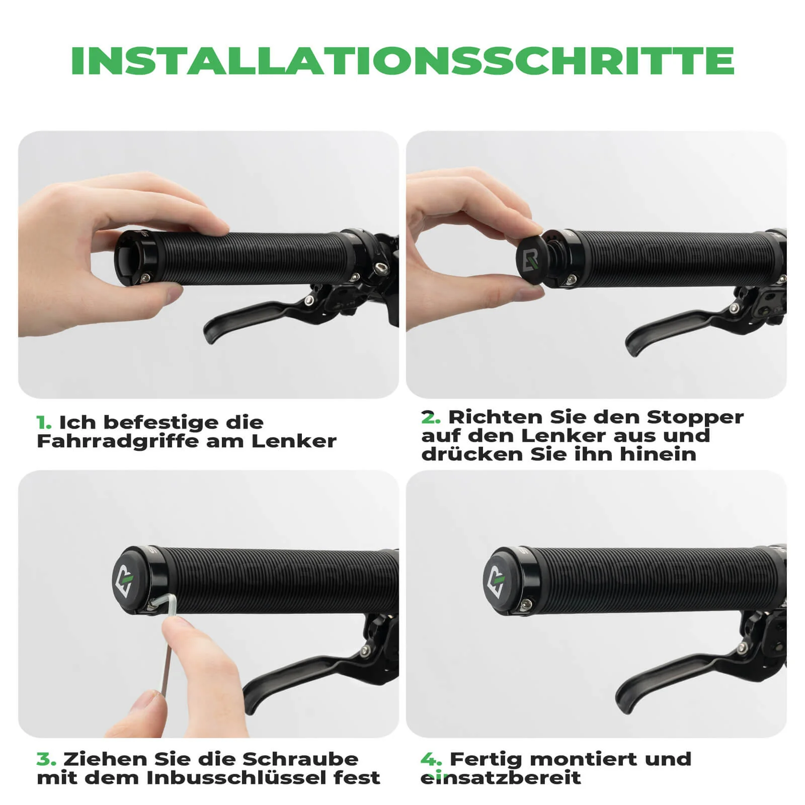 ROCKBROS Fahrradgriffe rutschfest Doppelverschluss 68f151cd393b