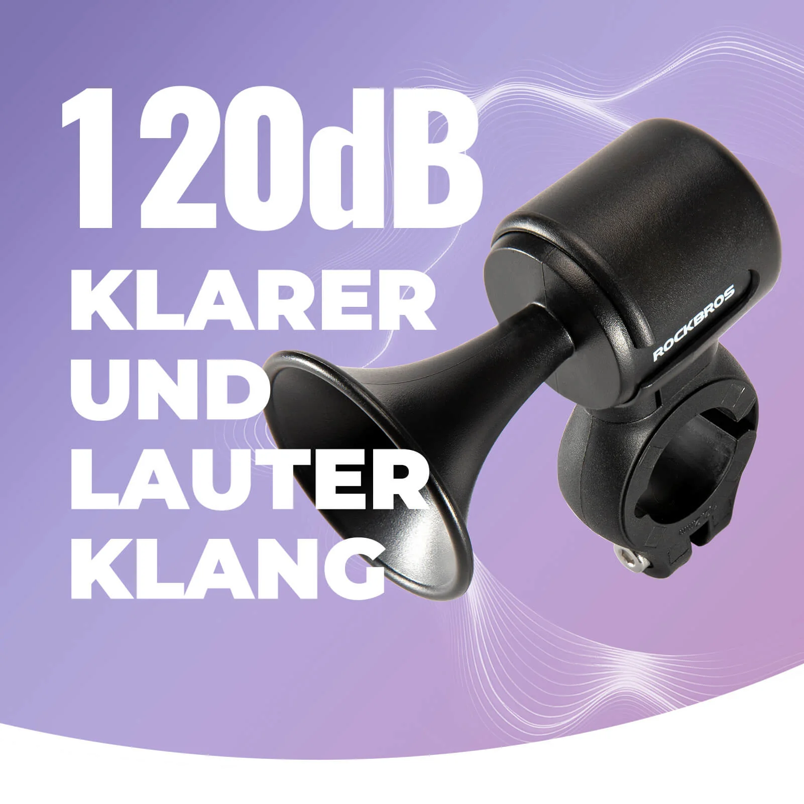 ROCKBROS Fahrradklingel Elektrisch 120dB für 22 2  5db34dc1ac92