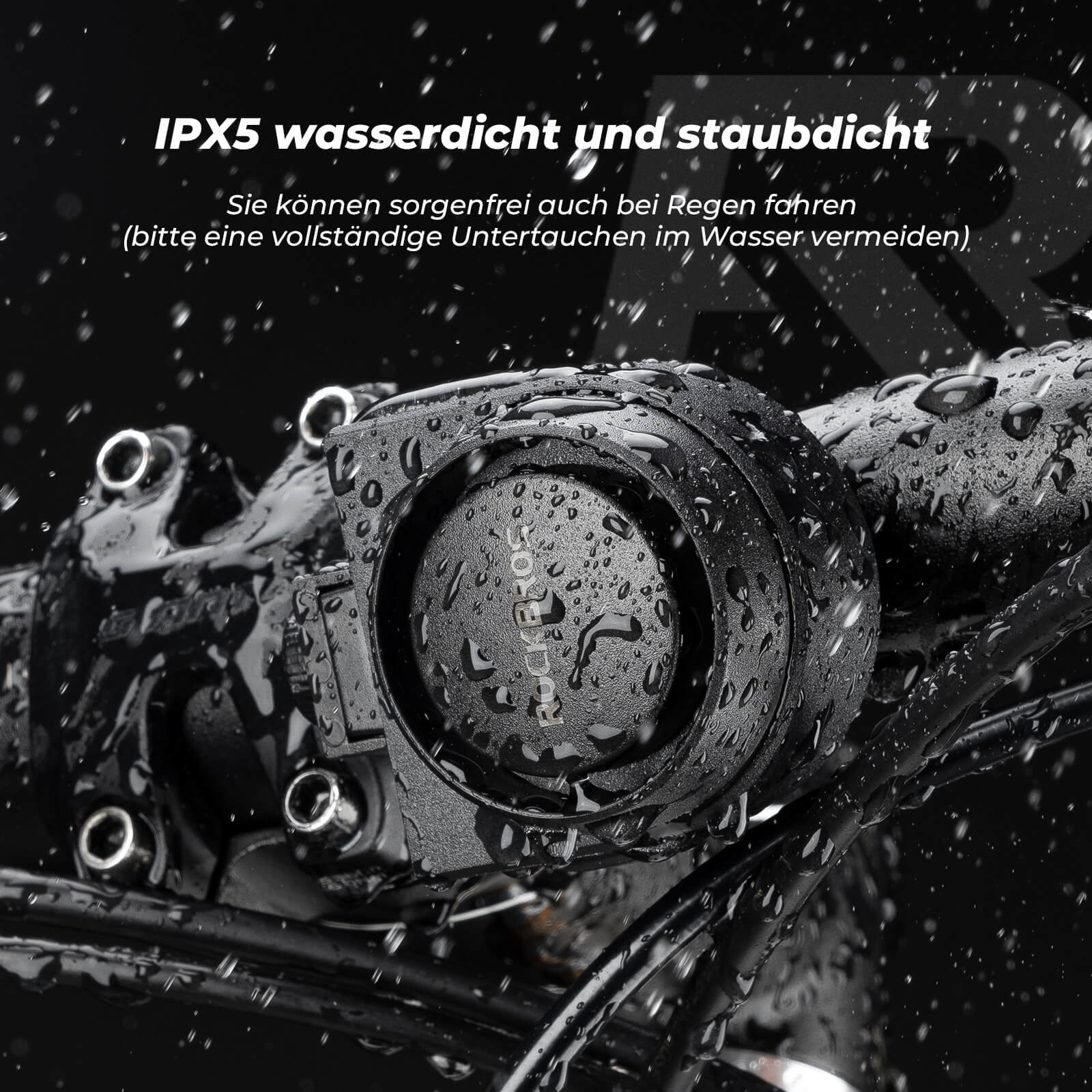 ROCKBROS Fahrradklingel Kabellose Warnsirene Elekt 25879d275bf7