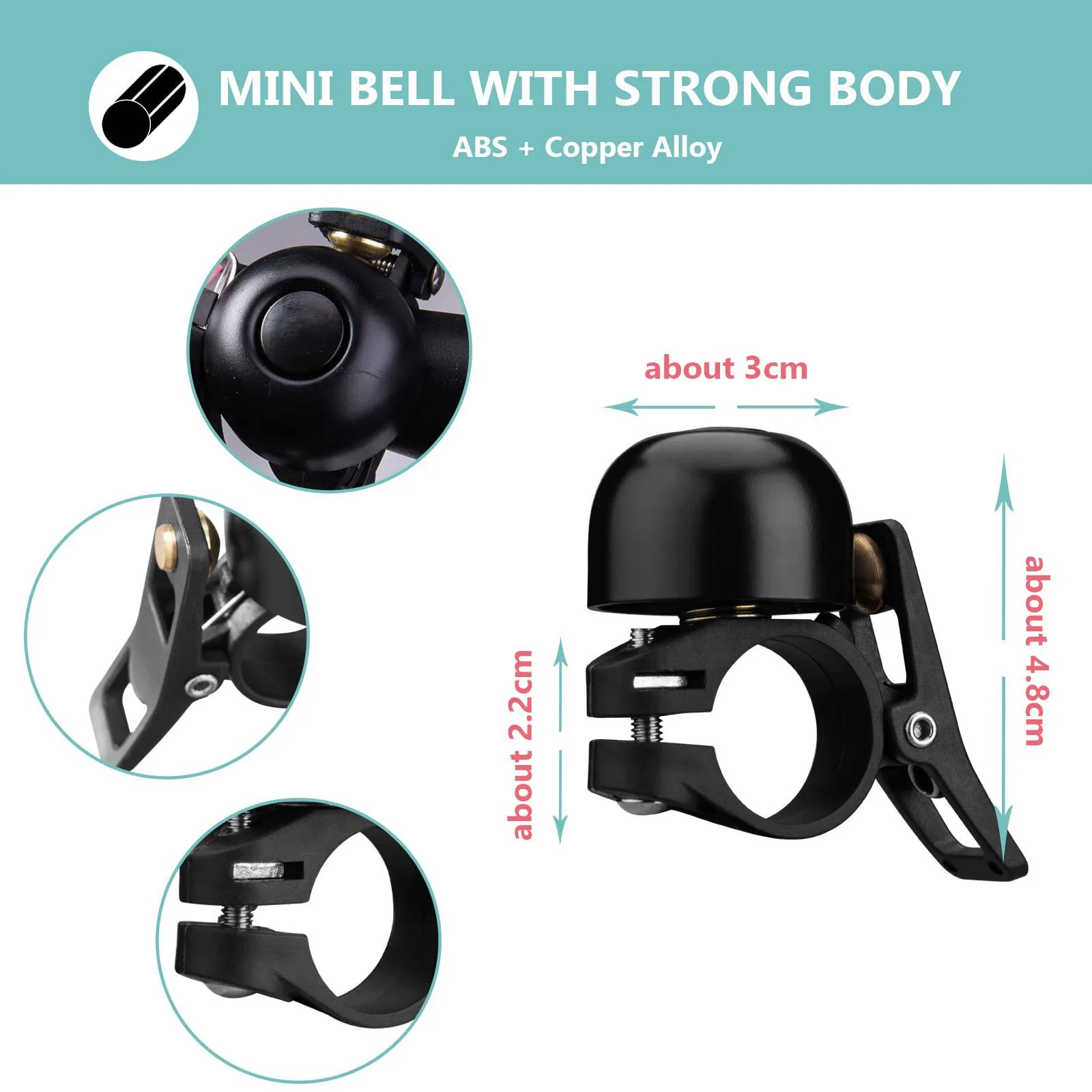 ROCKBROS Fahrradklingel Retro Klingel MTB Edelstah 4833a3b91218