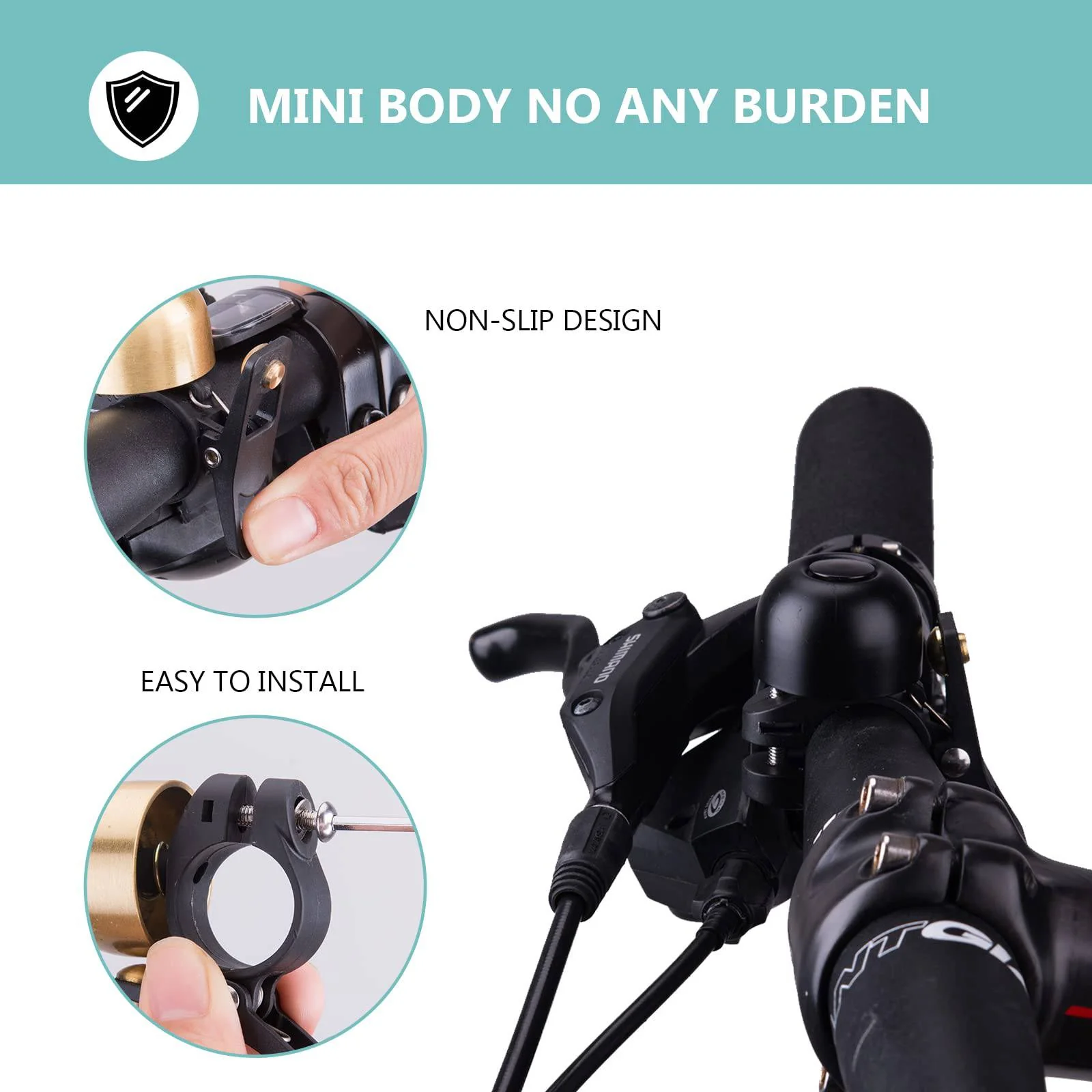 ROCKBROS Fahrradklingel Retro Klingel MTB Edelstah d2d786143bb7