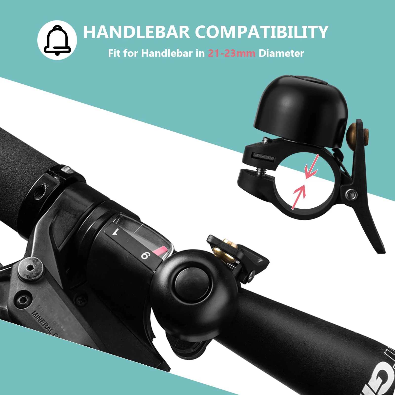 ROCKBROS Fahrradklingel Retro Klingel MTB Edelstah fb01a1a831ba