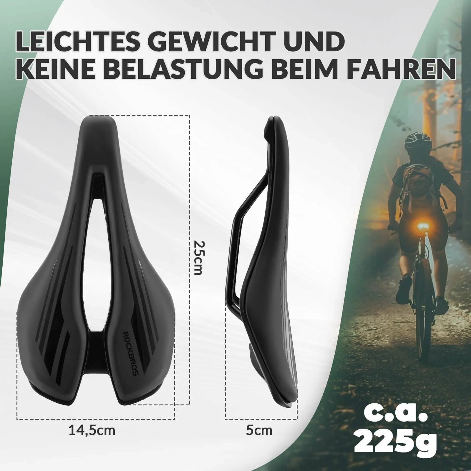 ROCKBROS Fahrradsattel Ergonomisch Fahrradsitz Atm a540e3d70605