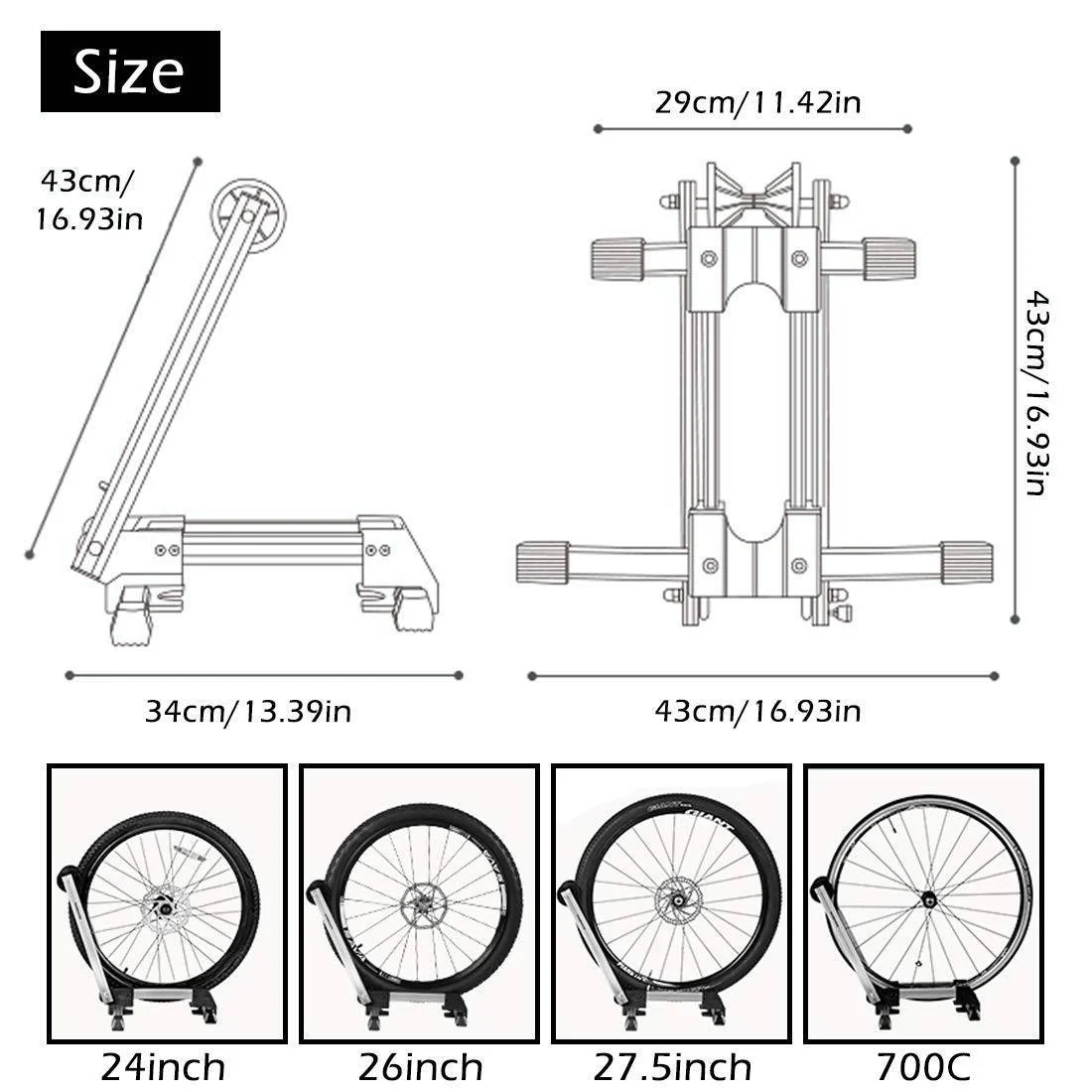 ROCKBROS Fahrradständer Hinterradständer Faltbar a d8cd19d8164b