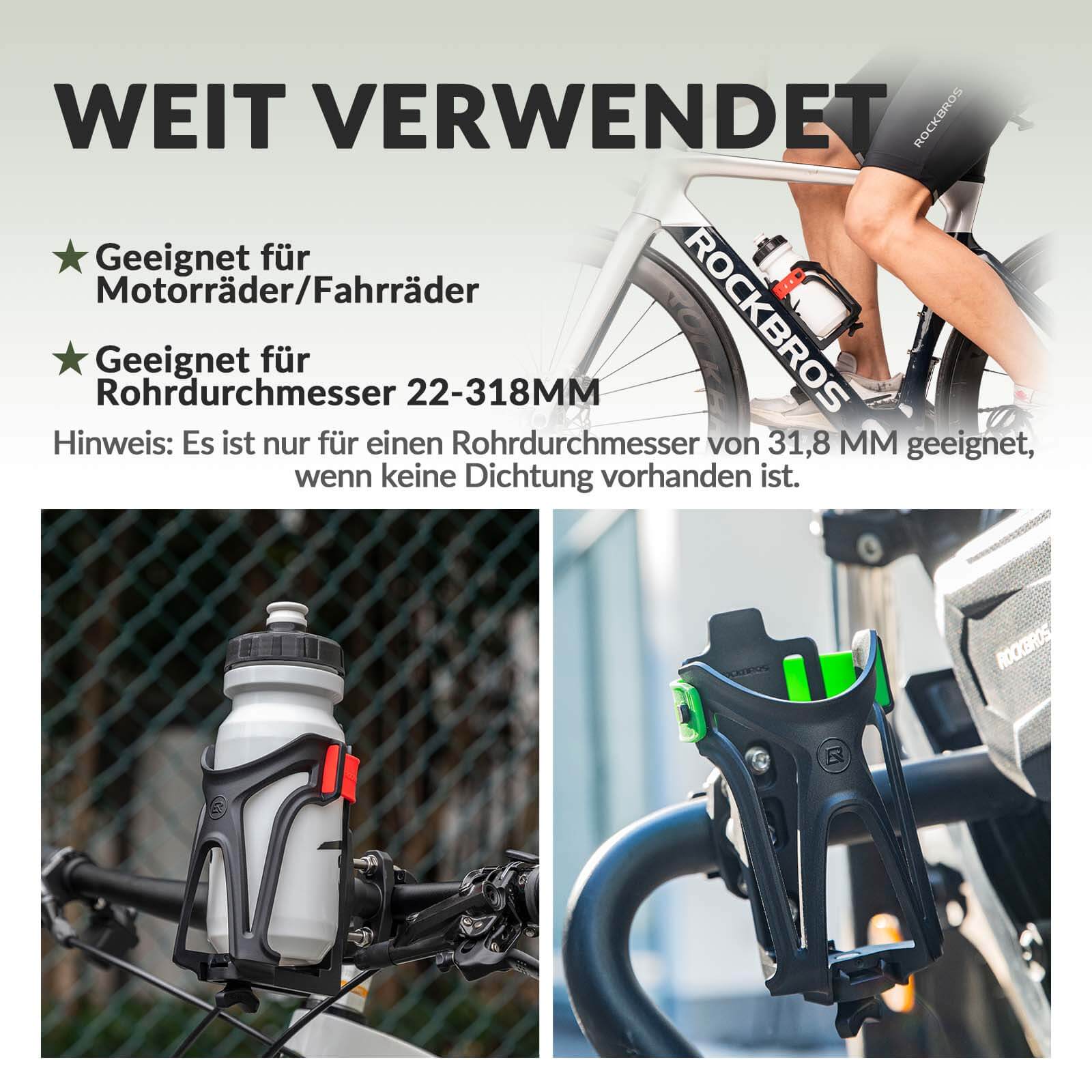 ROCKBROS Flaschenhalter Einstellbar Fahrrad Geträn 620bc3ee0e7e