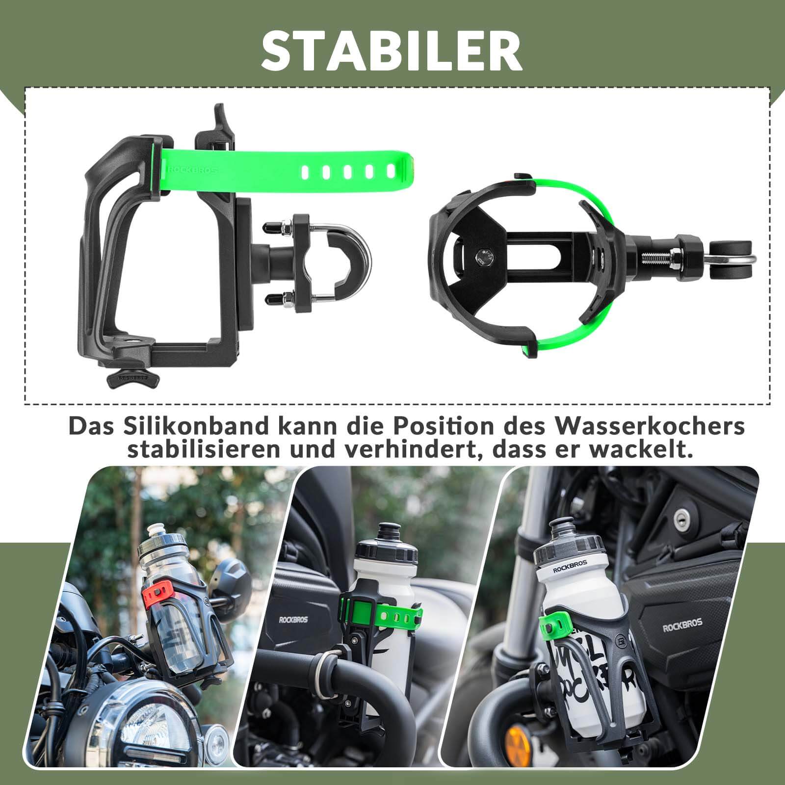 ROCKBROS Flaschenhalter Einstellbar Fahrrad Geträn 6214d212081f