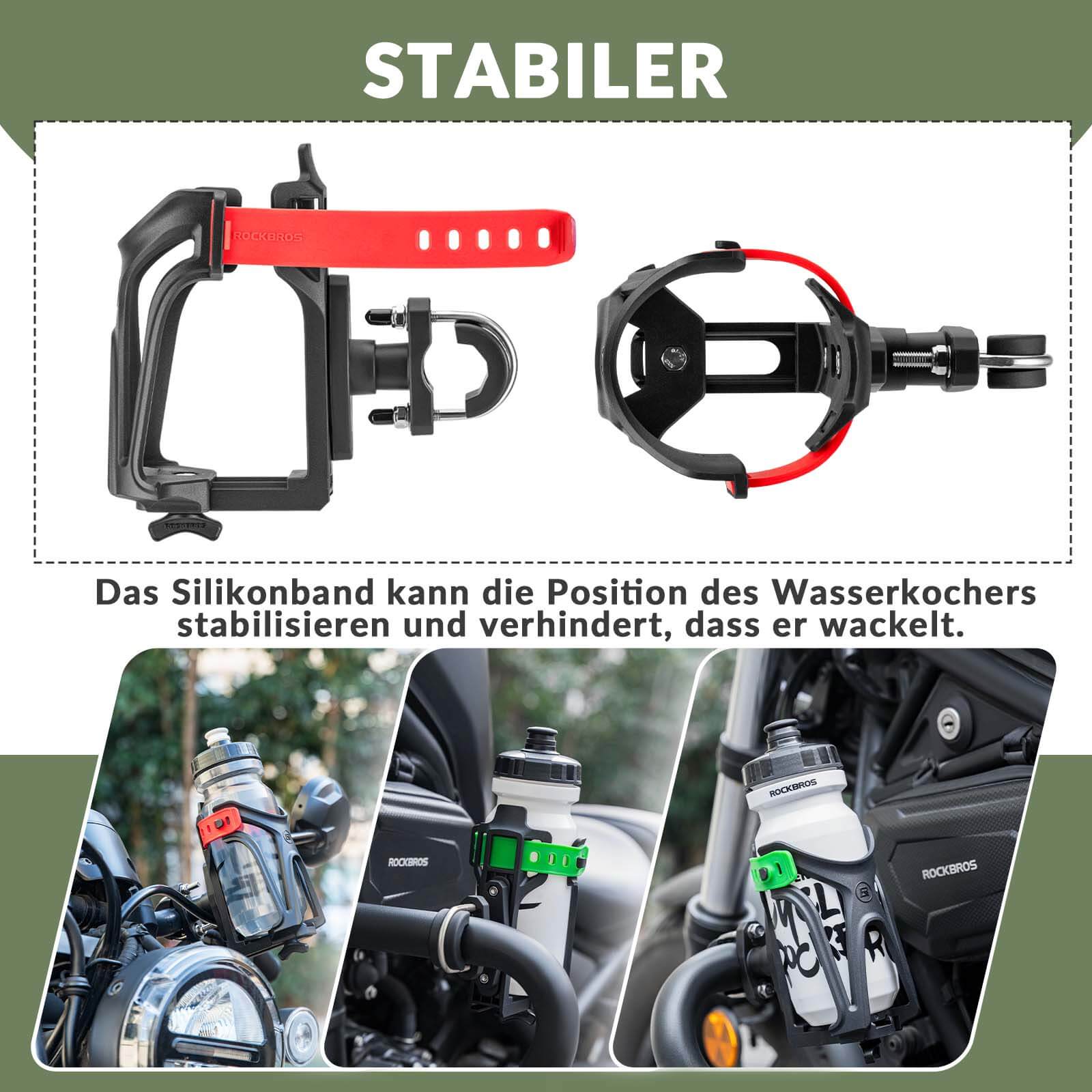 ROCKBROS Flaschenhalter Einstellbar Fahrrad Geträn b39de945d8fc