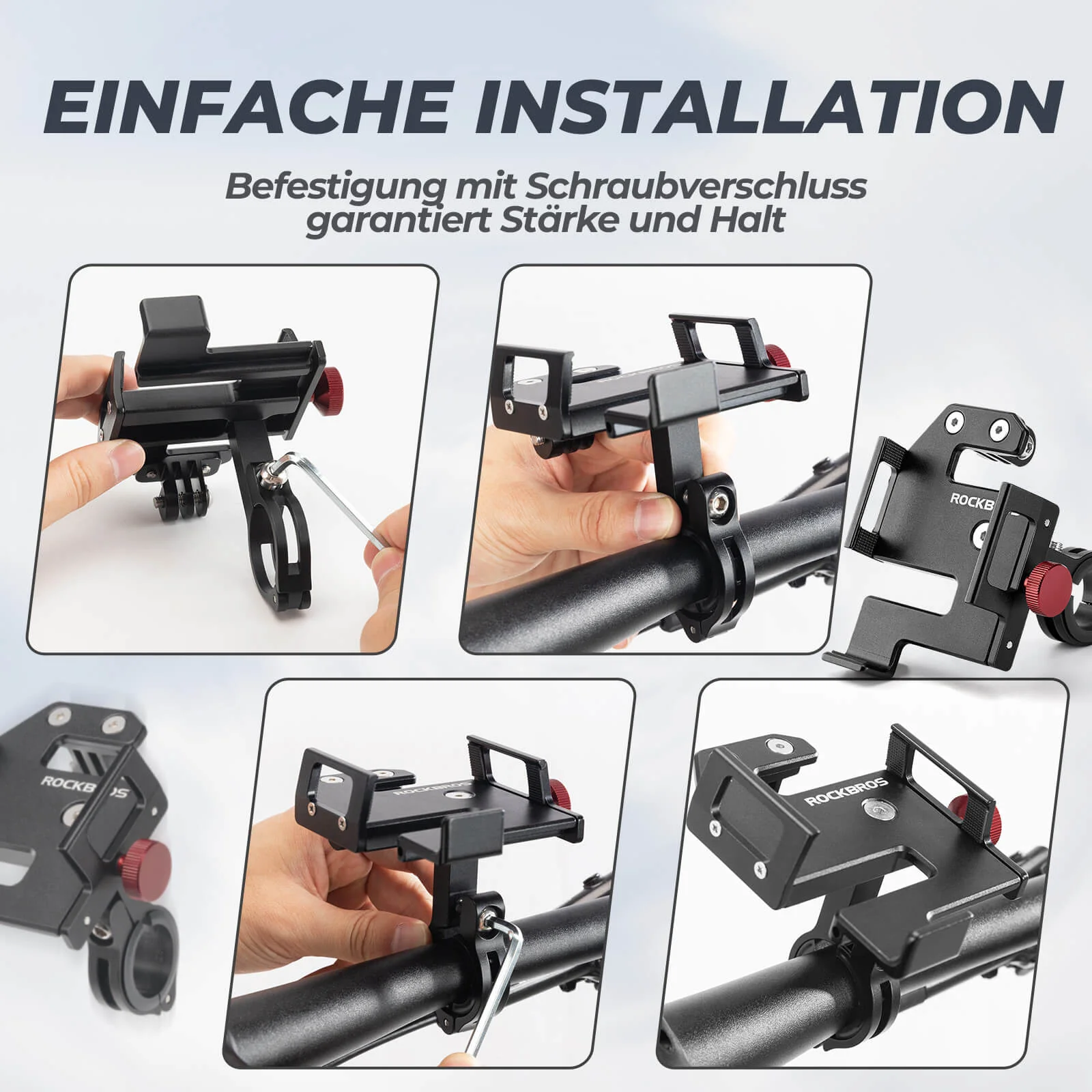 ROCKBROS Handyhalter Fahrrad für 4 7  7 09   09783dd7b53a